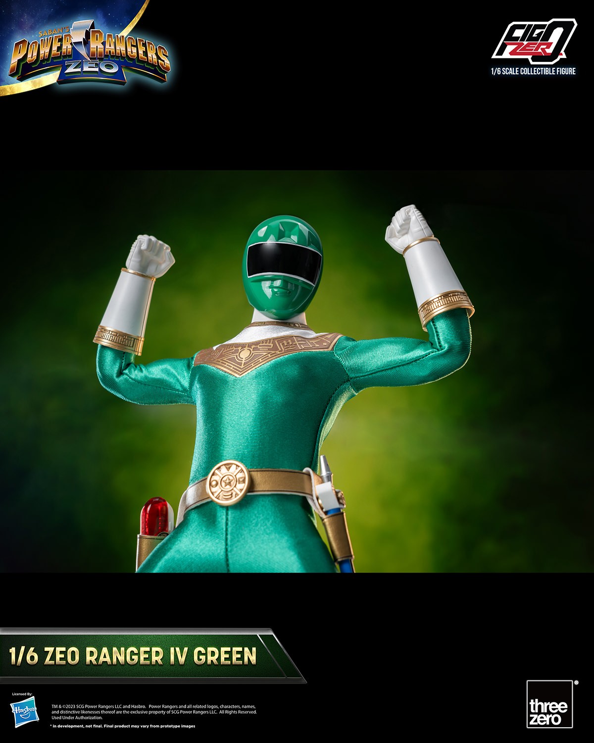 Zeo Ranger IV Green Sixth Scale Figure by Threezero
