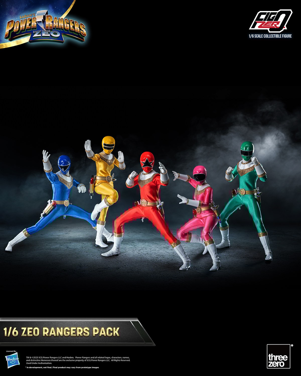 Zeo Rangers Pack Sixth Scale Figure Set by Threezero