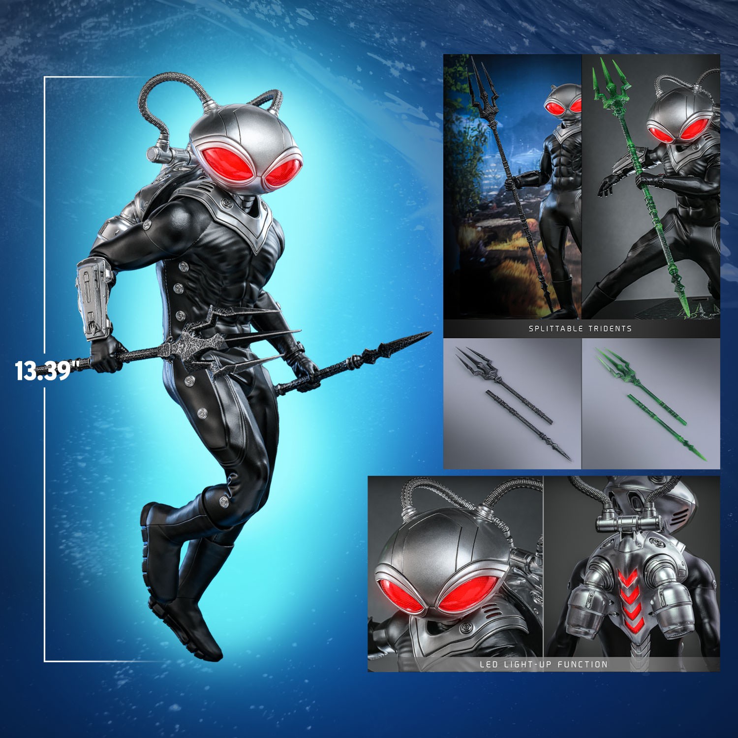 Black Manta Sixth Scale Figure by Hot Toys Sideshow Collectibles