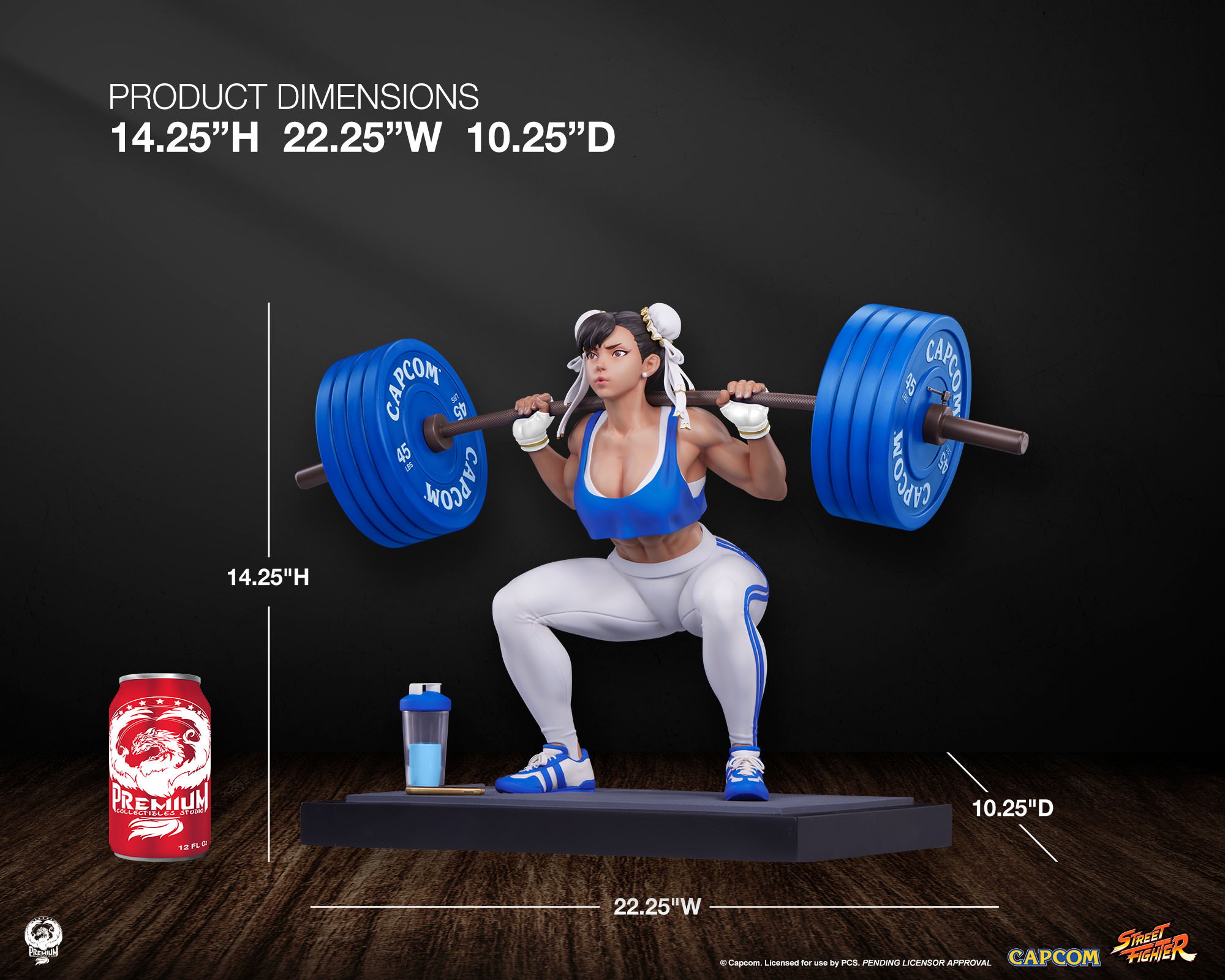 Street Fighter Chun-Li: Powerlifting Quarter Scale Statue  Collector Edition (Prototype Shown) View 2