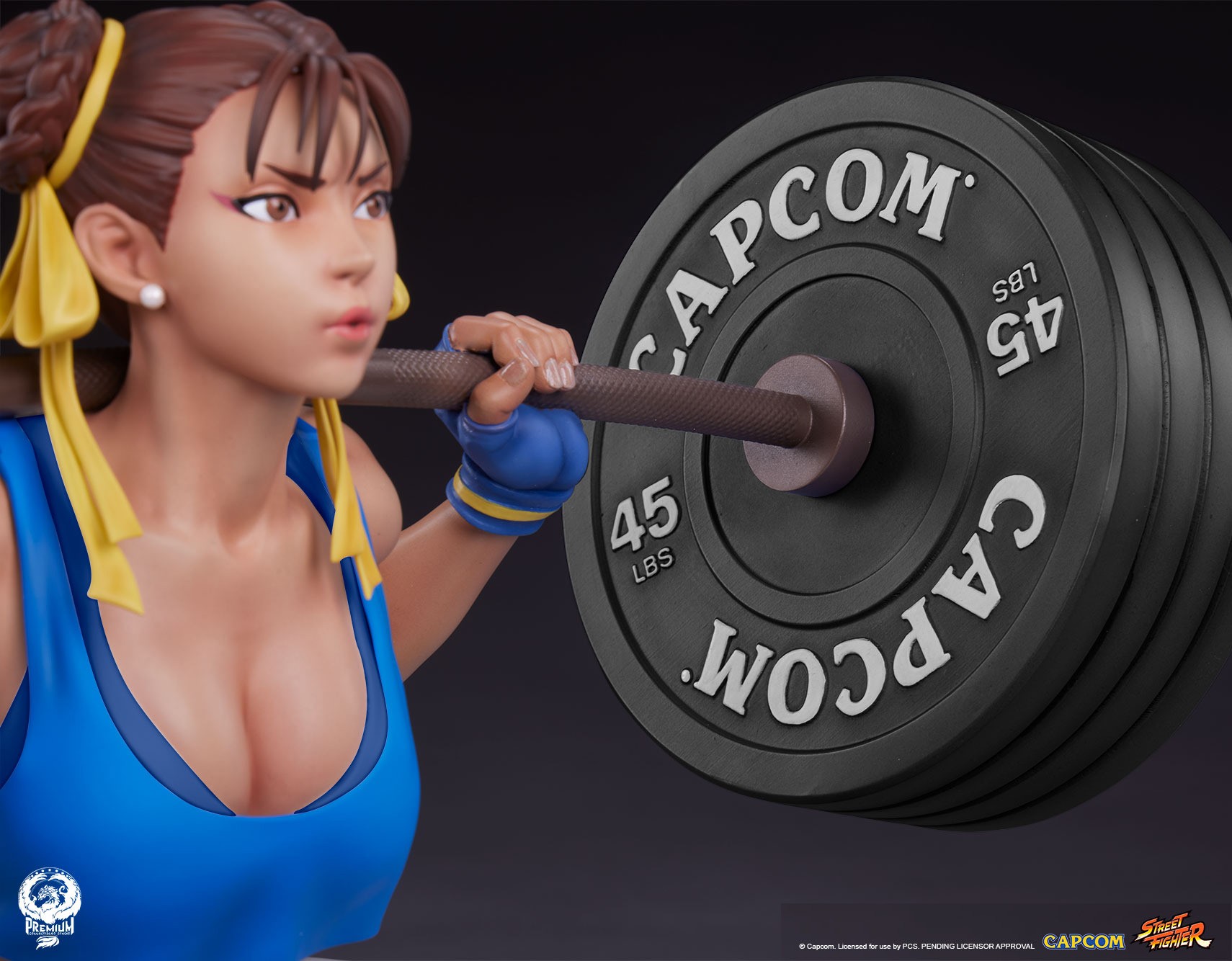 Street Fighter Chun-Li: Powerlifting (Alpha Edition) Quarter Scale Statue  (Prototype Shown) View 4