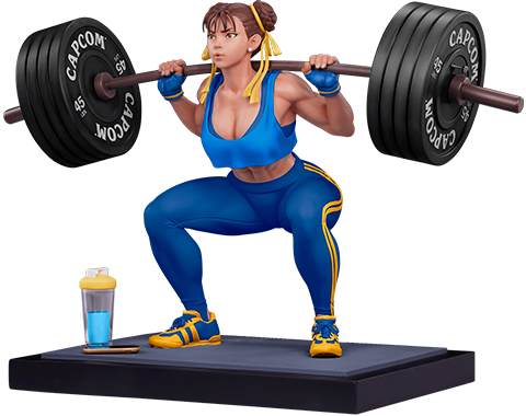 Street Fighter Chun-Li: Powerlifting (Alpha Edition) Quarter Scale Statue  (Prototype Shown) View 19