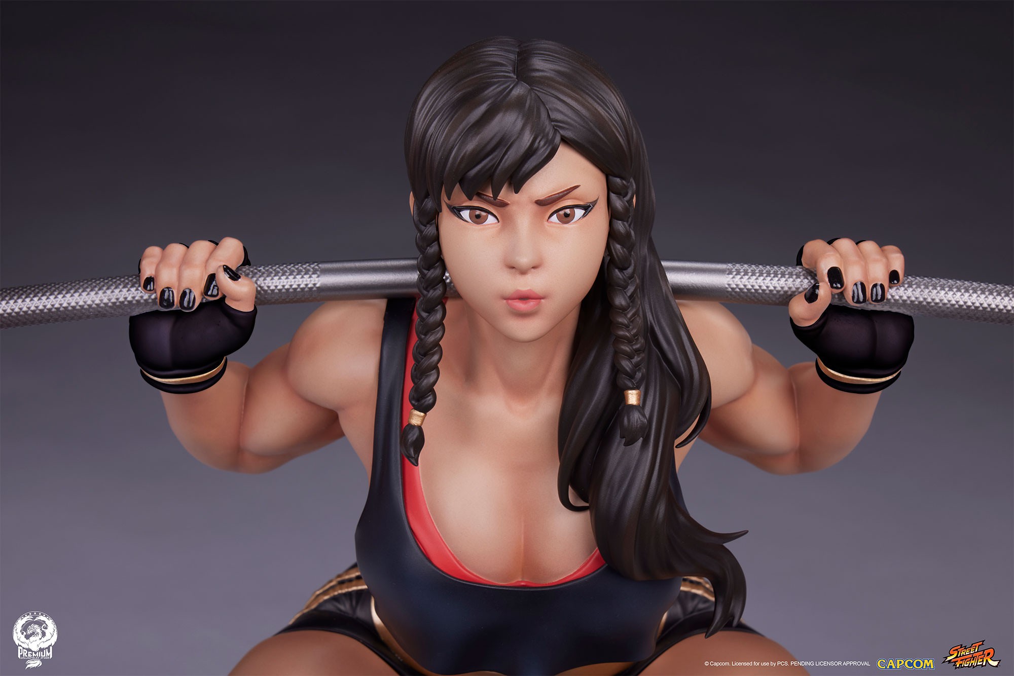 Street Fighter Chun-Li: Powerlifting (Battle Edition) Quarter Scale Statue  Exclusive Edition (Prototype Shown) View 5