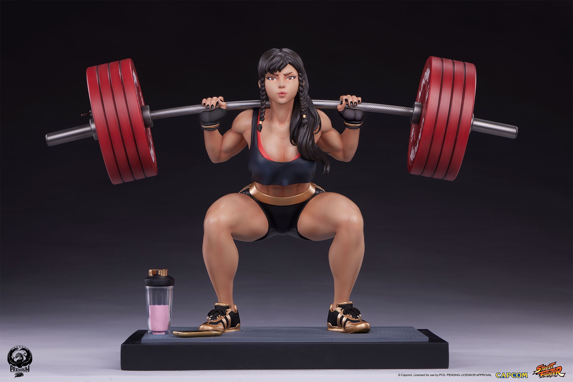 Street Fighter Chun-Li: Powerlifting (Battle Edition) Quarter Scale Statue  Exclusive Edition (Prototype Shown) View 6