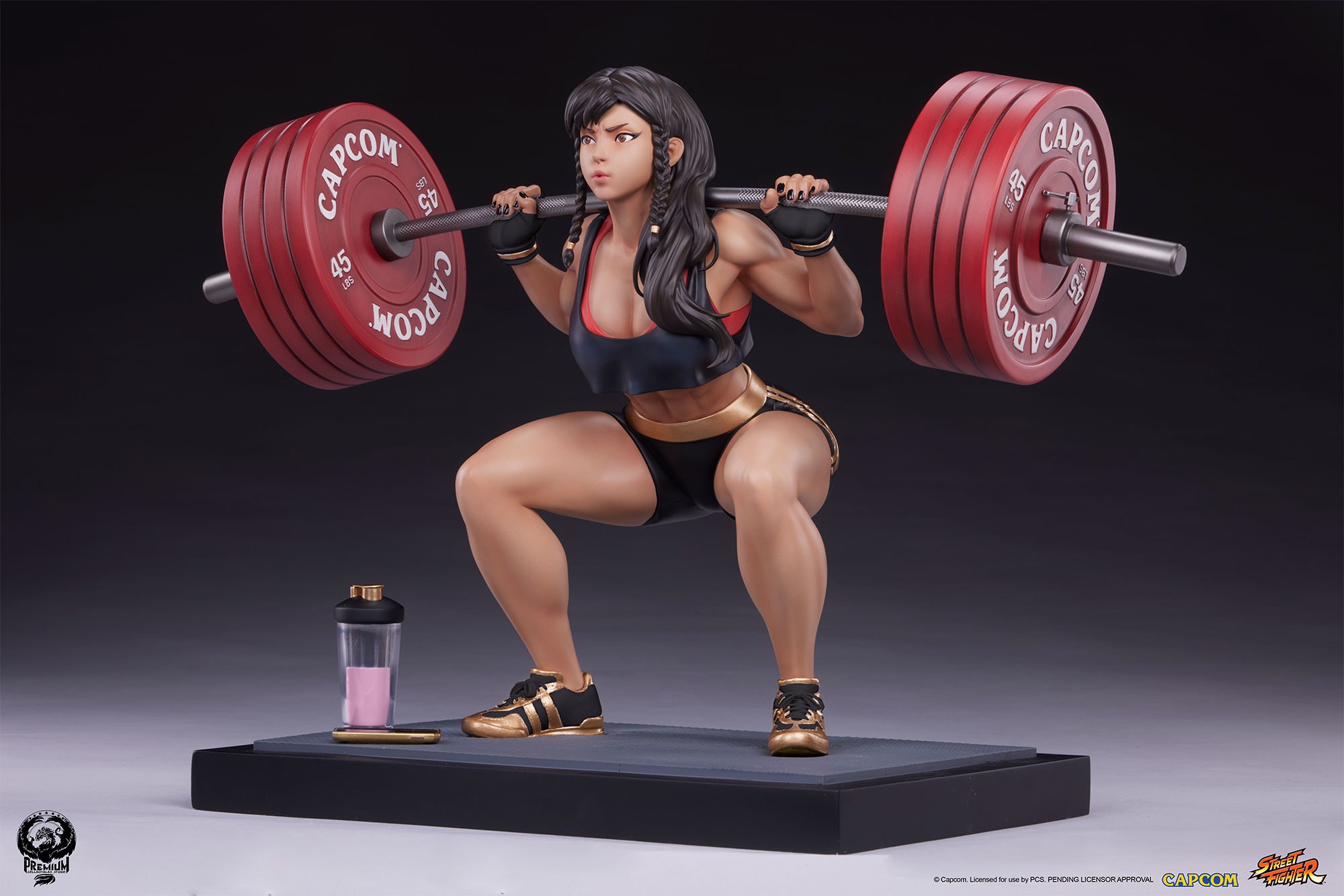 Street Fighter Chun-Li: Powerlifting (Battle Edition) Quarter Scale Statue  Exclusive Edition (Prototype Shown) View 7