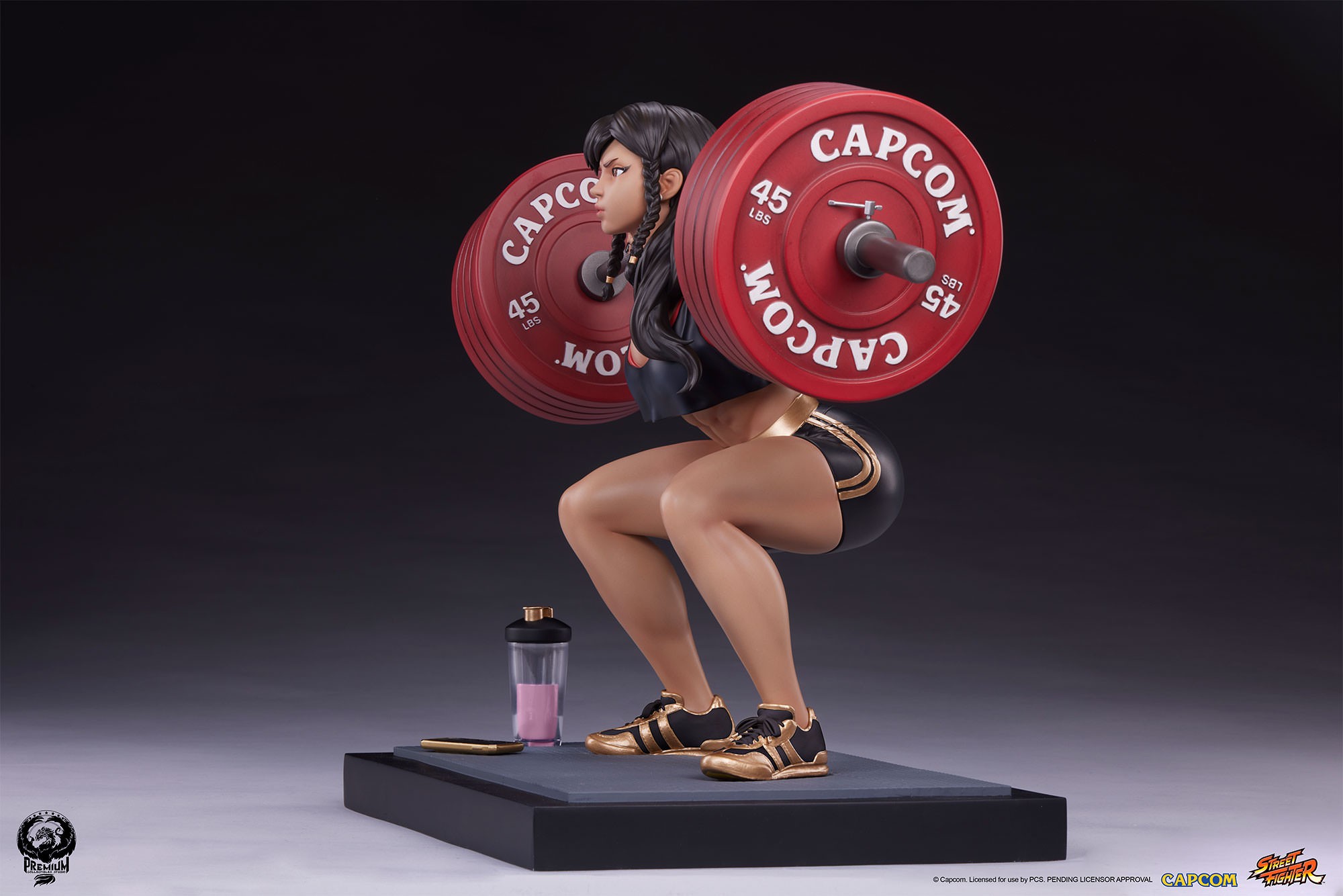 Street Fighter Chun-Li: Powerlifting (Battle Edition) Quarter Scale Statue  Exclusive Edition (Prototype Shown) View 8