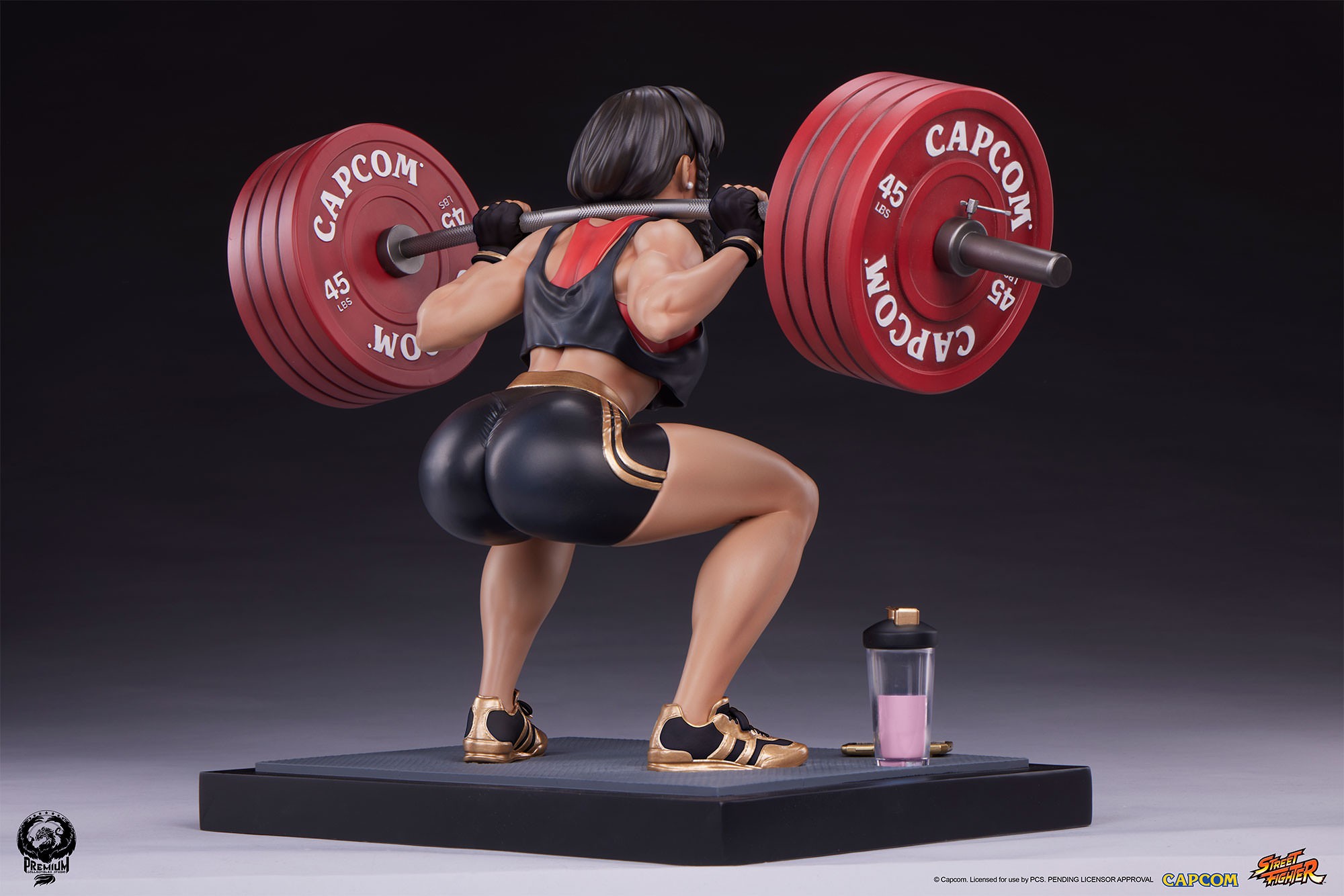 Street Fighter Chun-Li: Powerlifting (Battle Edition) Quarter Scale Statue  Exclusive Edition (Prototype Shown) View 10