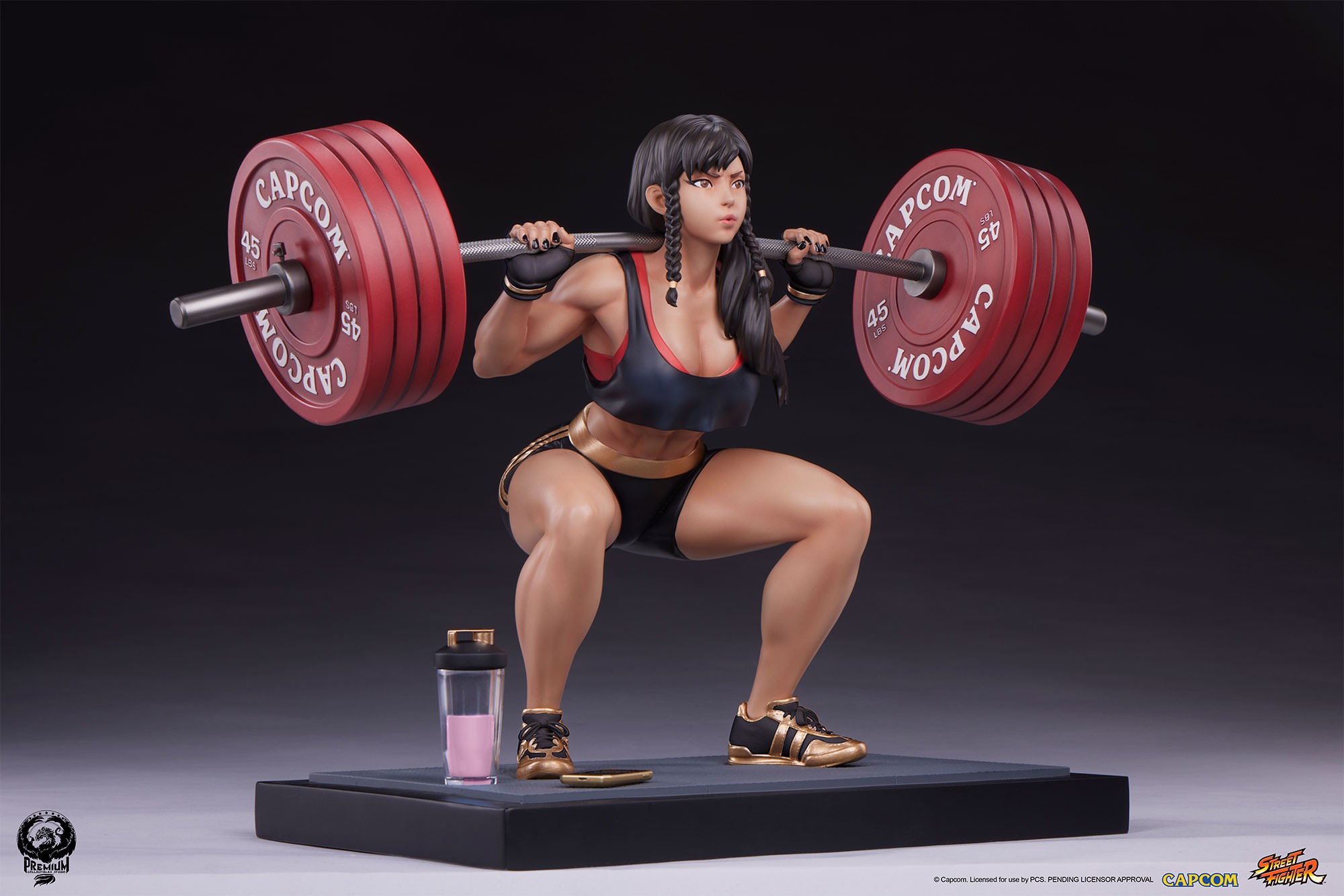 Street Fighter Chun-Li: Powerlifting (Battle Edition) Quarter Scale Statue  Exclusive Edition (Prototype Shown) View 11