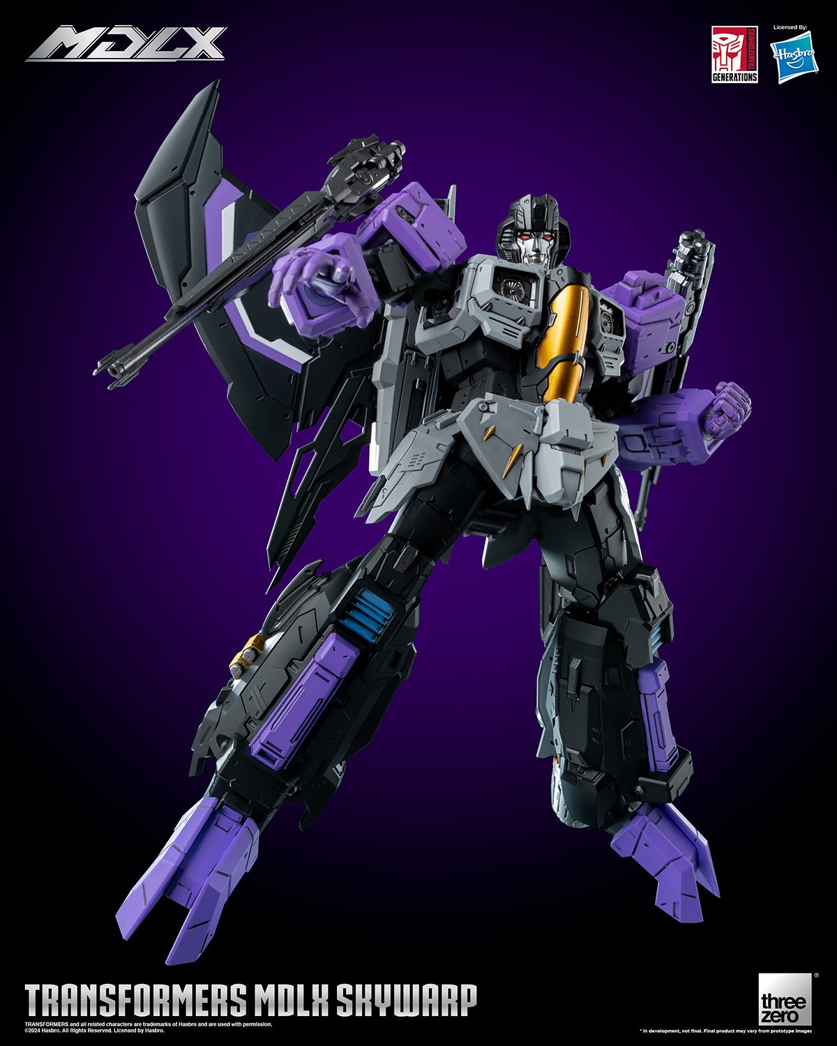 Transformers Skywarp MDLX Collectible Figure  (Prototype Shown) View 4