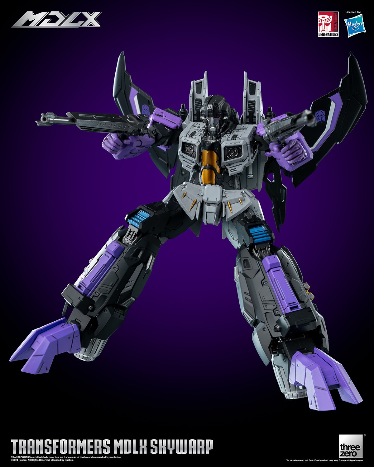 Transformers Skywarp MDLX Collectible Figure  (Prototype Shown) View 16