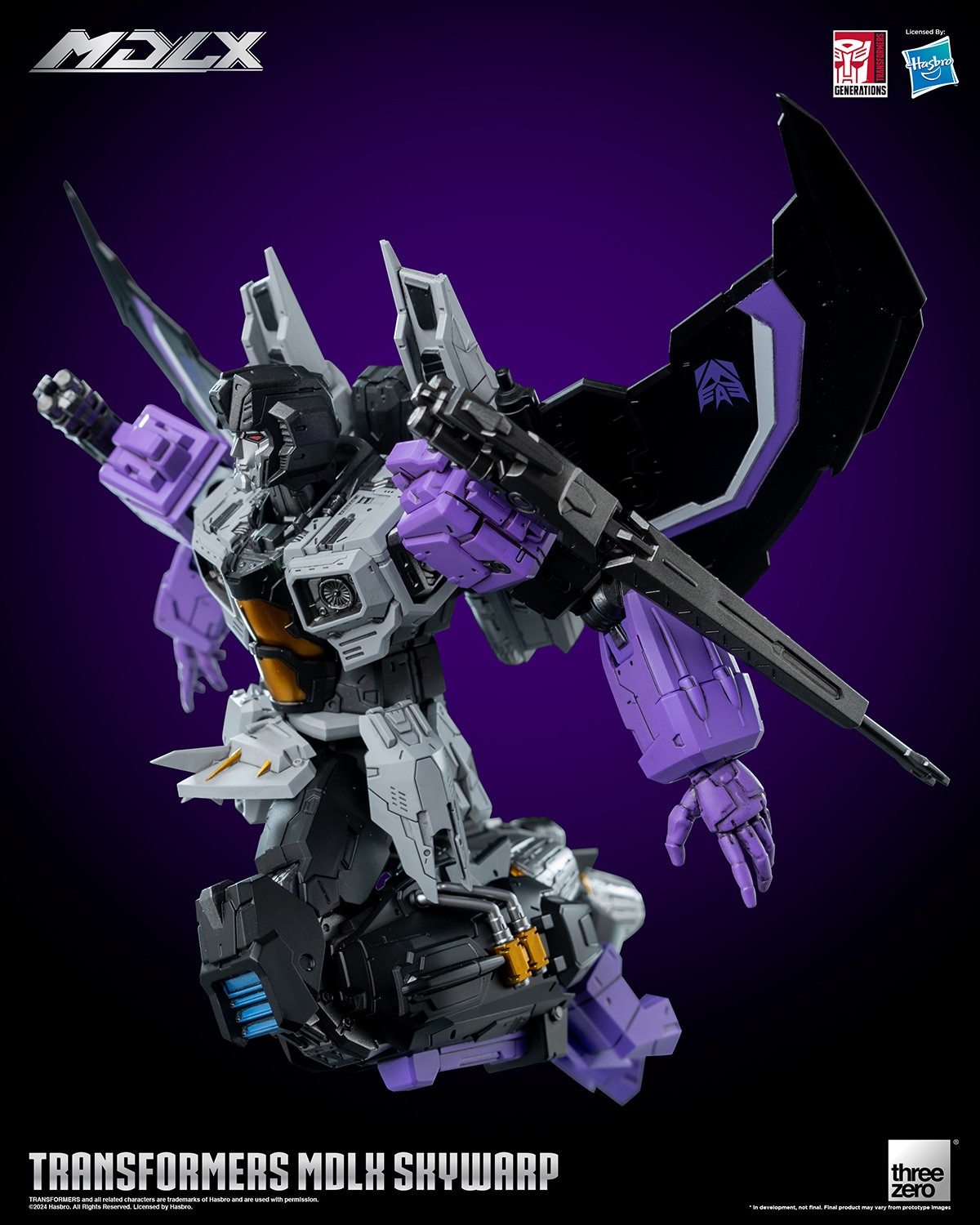 Transformers Skywarp MDLX Collectible Figure  (Prototype Shown) View 19