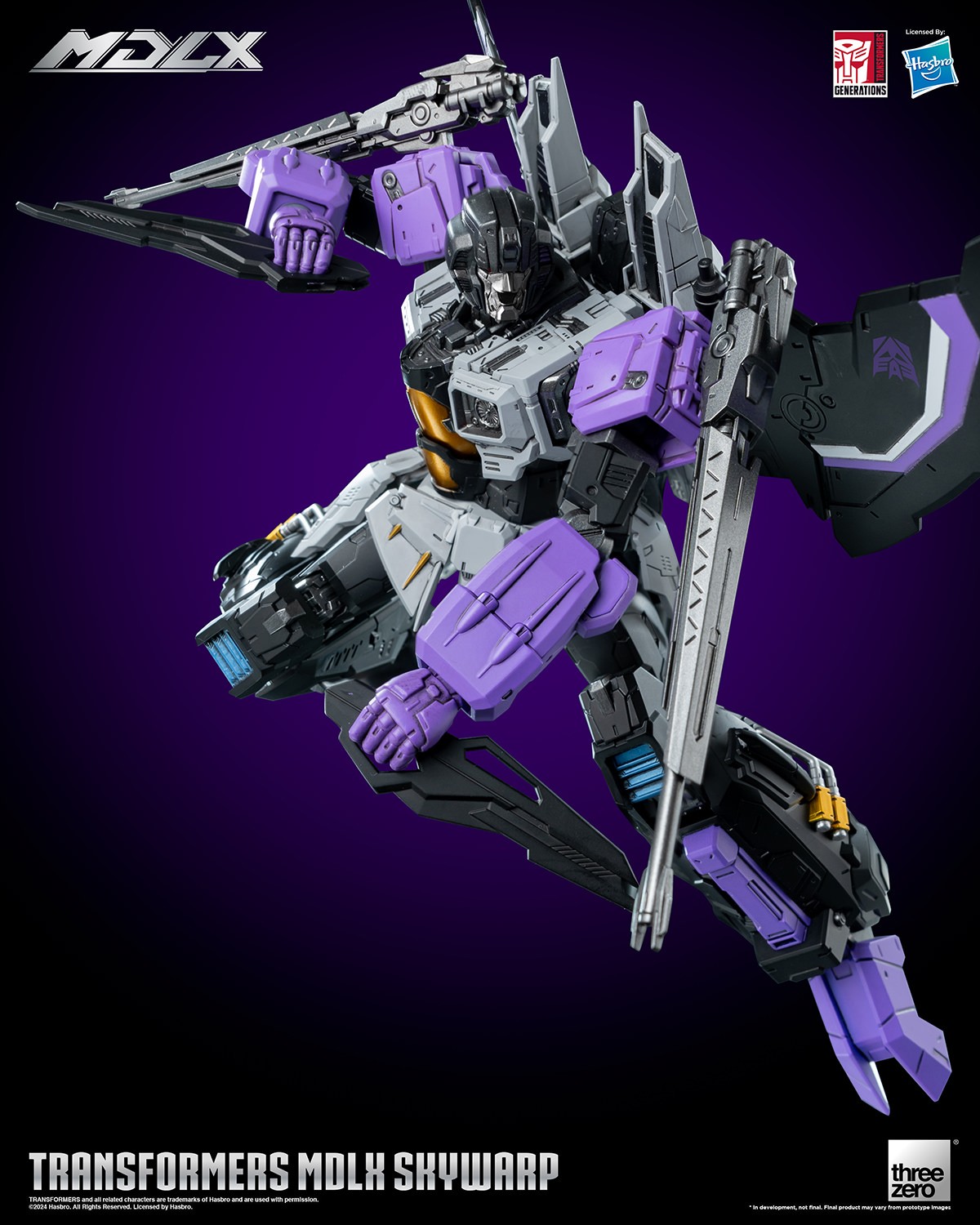 Transformers Skywarp MDLX Collectible Figure  (Prototype Shown) View 22