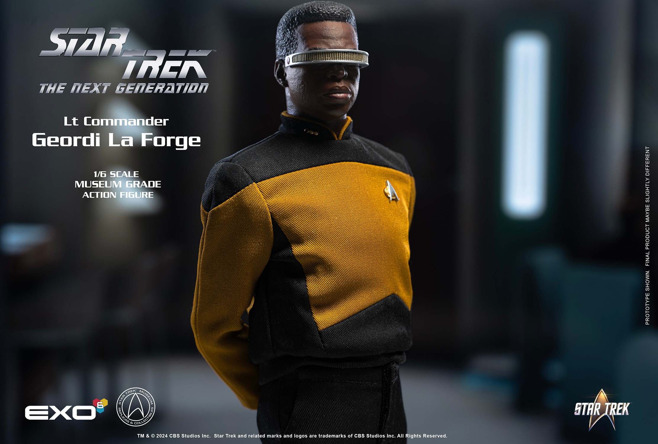 Star Trek Geordi La Forge (Essentials Version) Sixth Scale Figure  (Prototype Shown) View 4