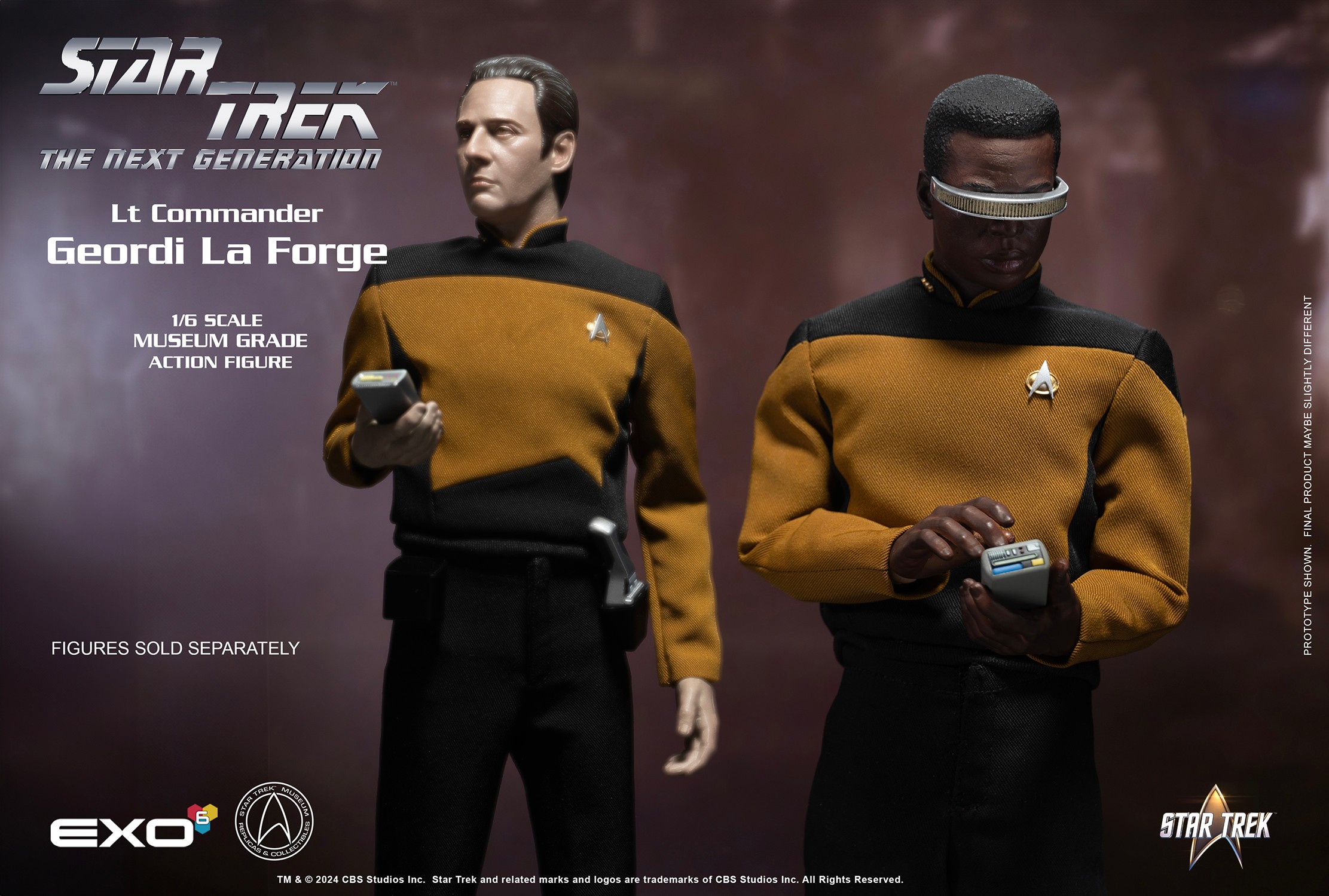 Star Trek Geordi La Forge (Essentials Version) Sixth Scale Figure  (Prototype Shown) View 7