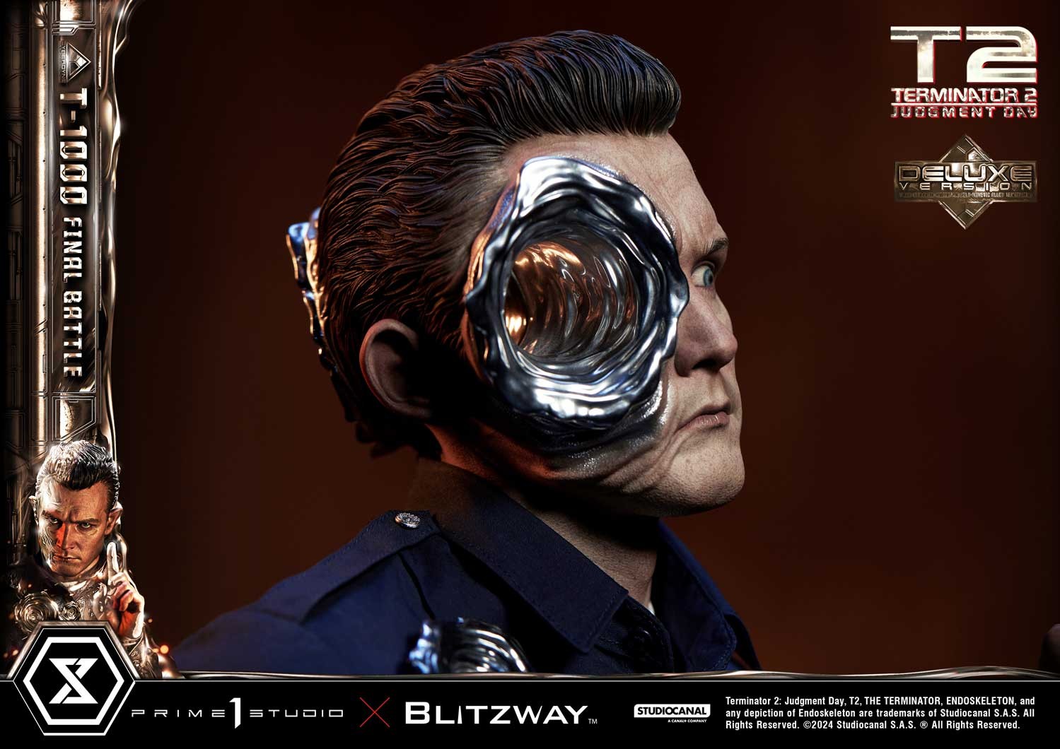 Terminator T-1000 Final Battle (Deluxe Bonus Version) 1:3 Scale Statue  (Prototype Shown) View 5