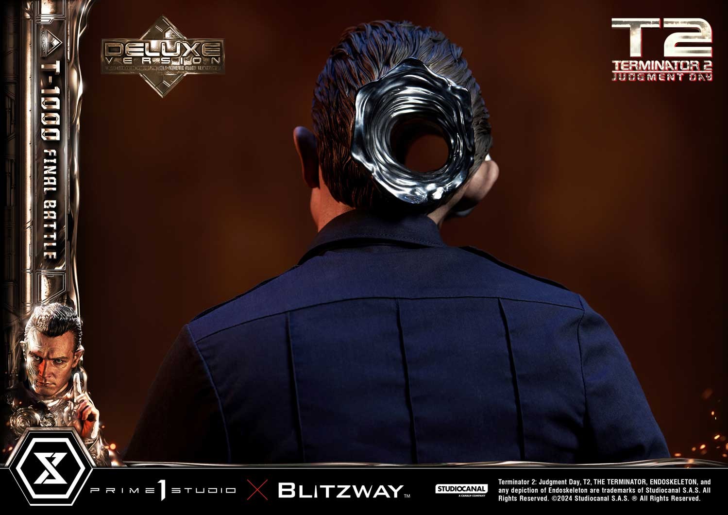 Terminator T-1000 Final Battle (Deluxe Bonus Version) 1:3 Scale Statue  (Prototype Shown) View 14