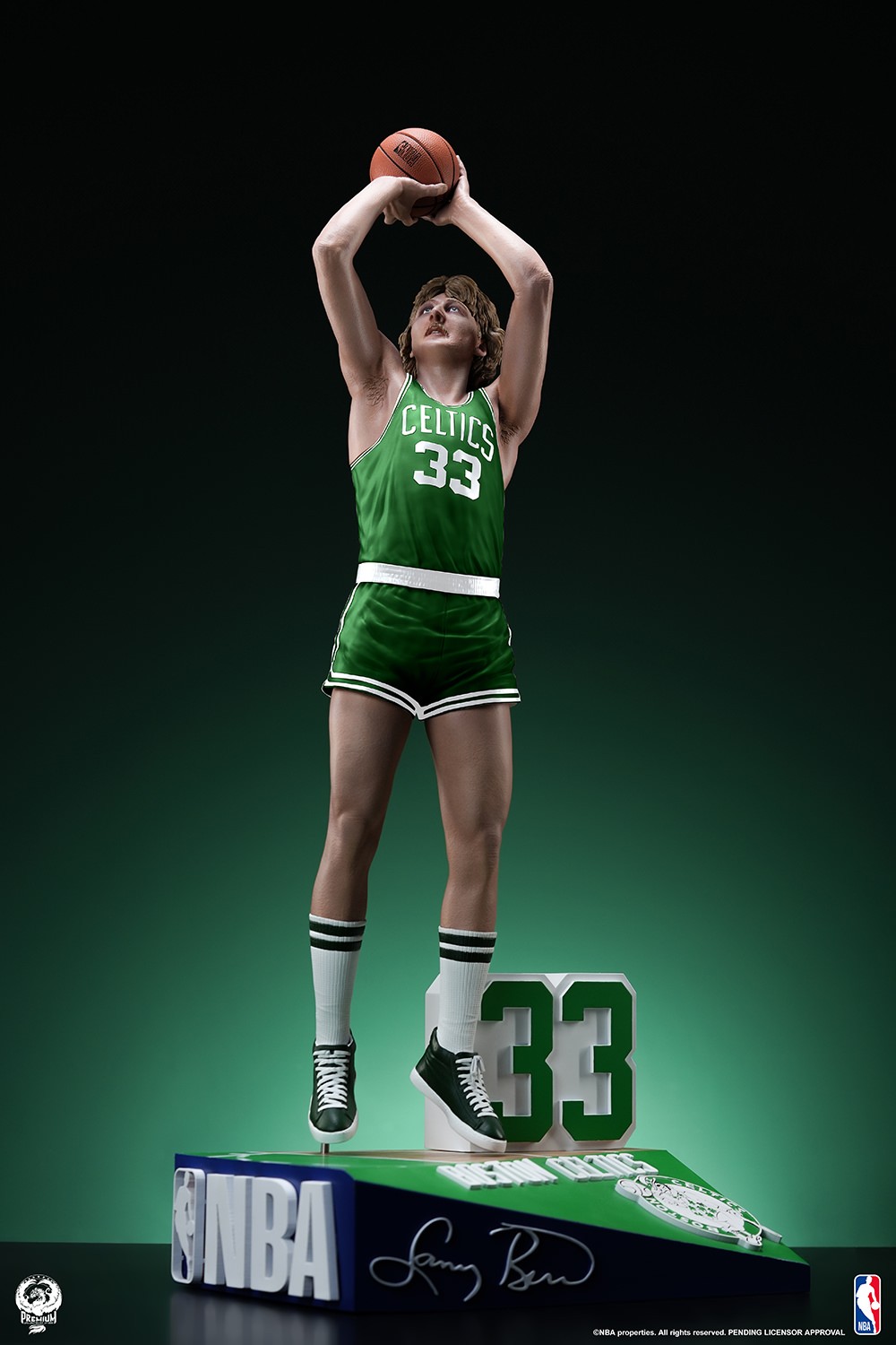 NBA Larry Bird Quarter Scale Statue  (Prototype Shown) View 7