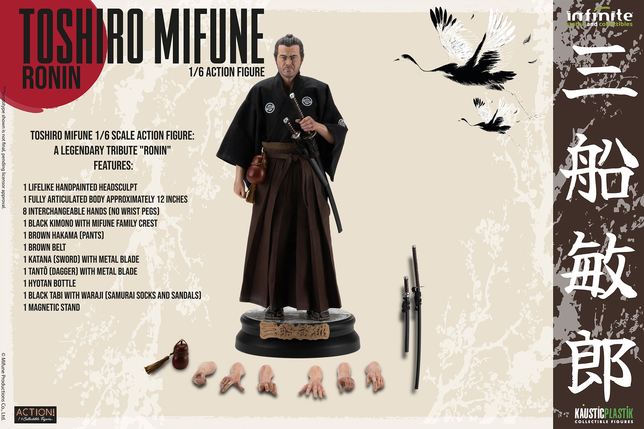 Toshiro Mifune Ronin Sixth Scale Figure by Infinite Statue