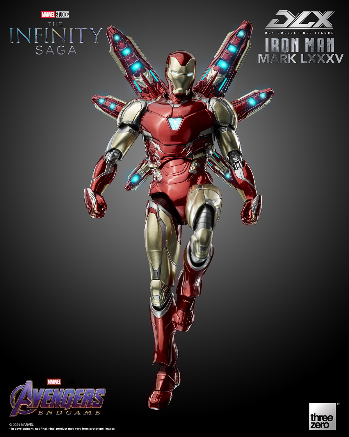 【海外限定】 DLX Iron Threezero by Figure Collectible 85 Mark Man アメコミ