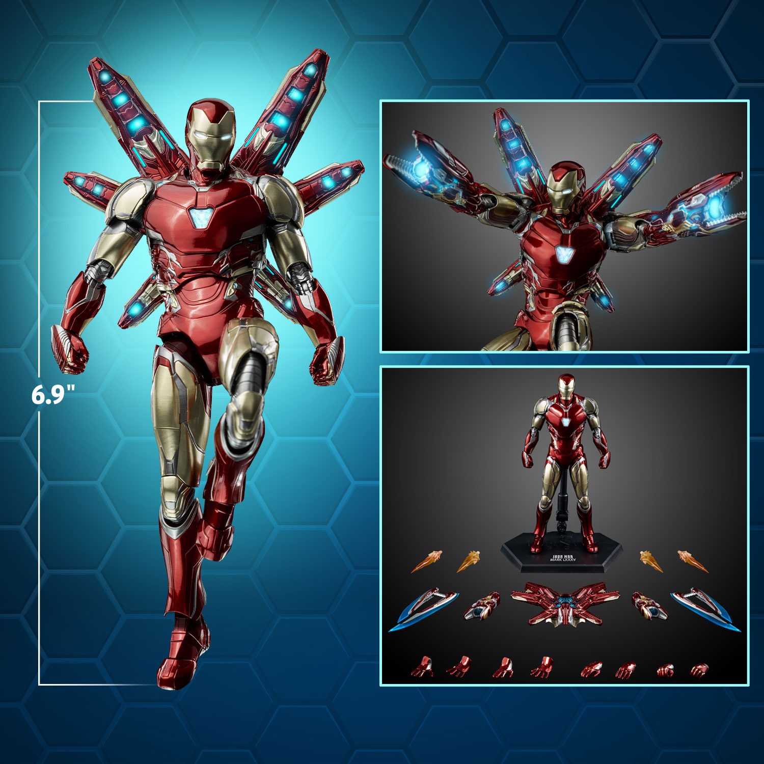 Marvel DLX Iron Man Mark 85 Action Figure  (Prototype Shown) View 2