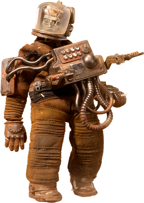 Coal Dog Zombie Astronaut Action Figure  (Prototype Shown) View 9