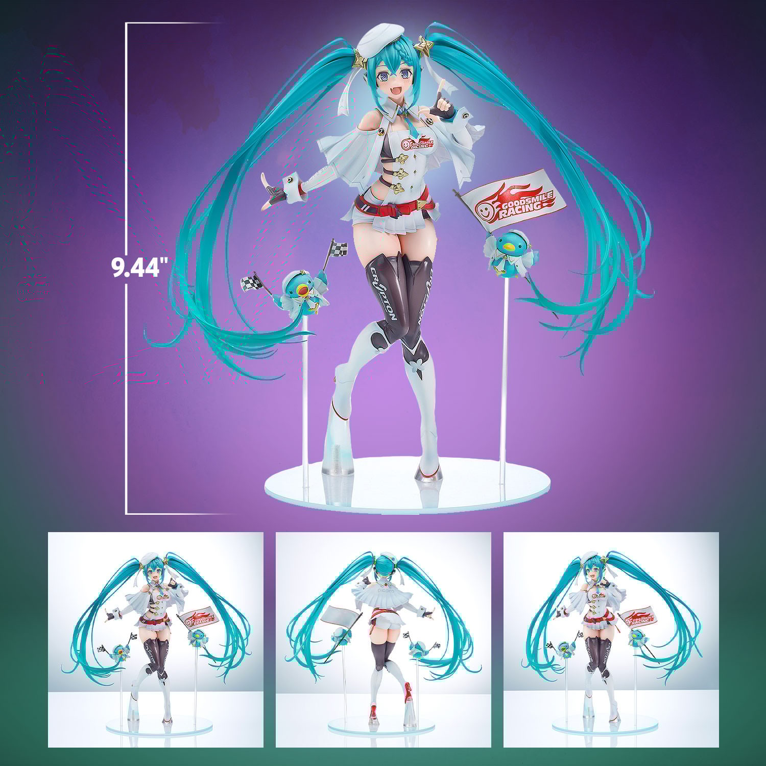 Piapro Characters Racing Miku: 2023 Version Collectible Figure  (Prototype Shown) View 2