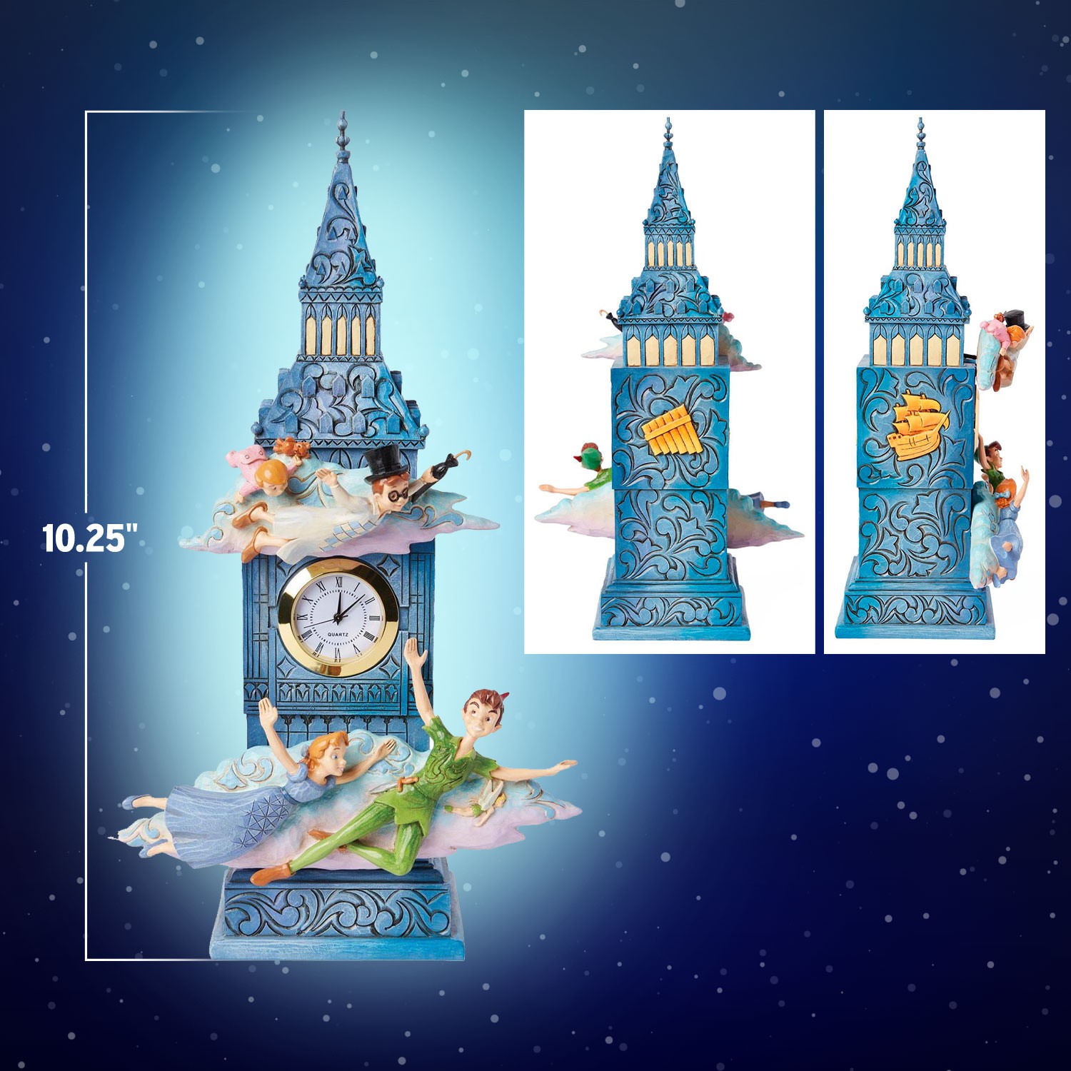 Peter Pan Clock Figurine by Enesco | Sideshow Collectibles