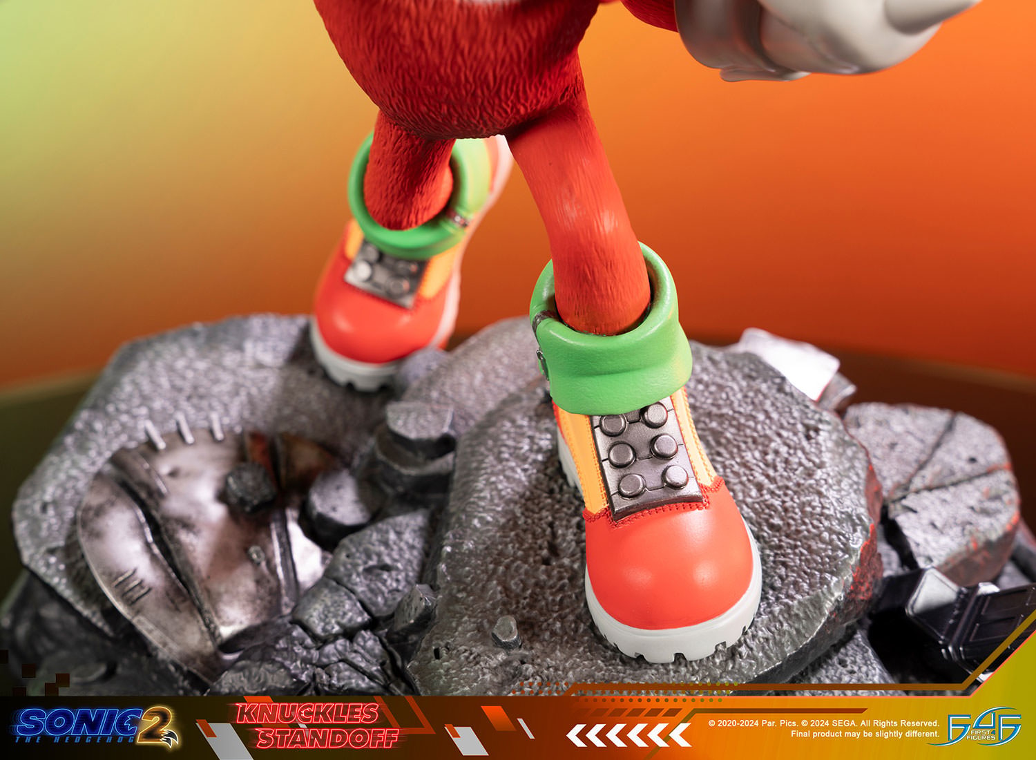 Sonic the Hedgehog Knuckles Standoff Statues  (Prototype Shown) View 4