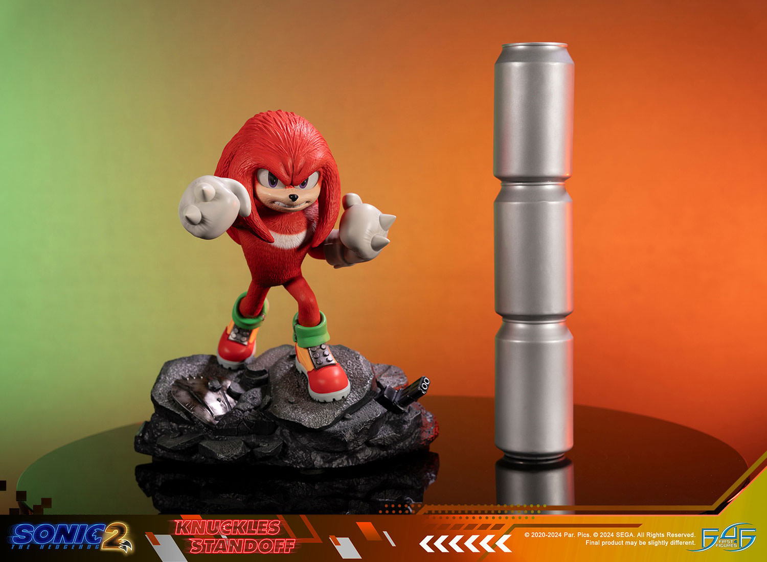 Sonic the Hedgehog Knuckles Standoff Statues  (Prototype Shown) View 7