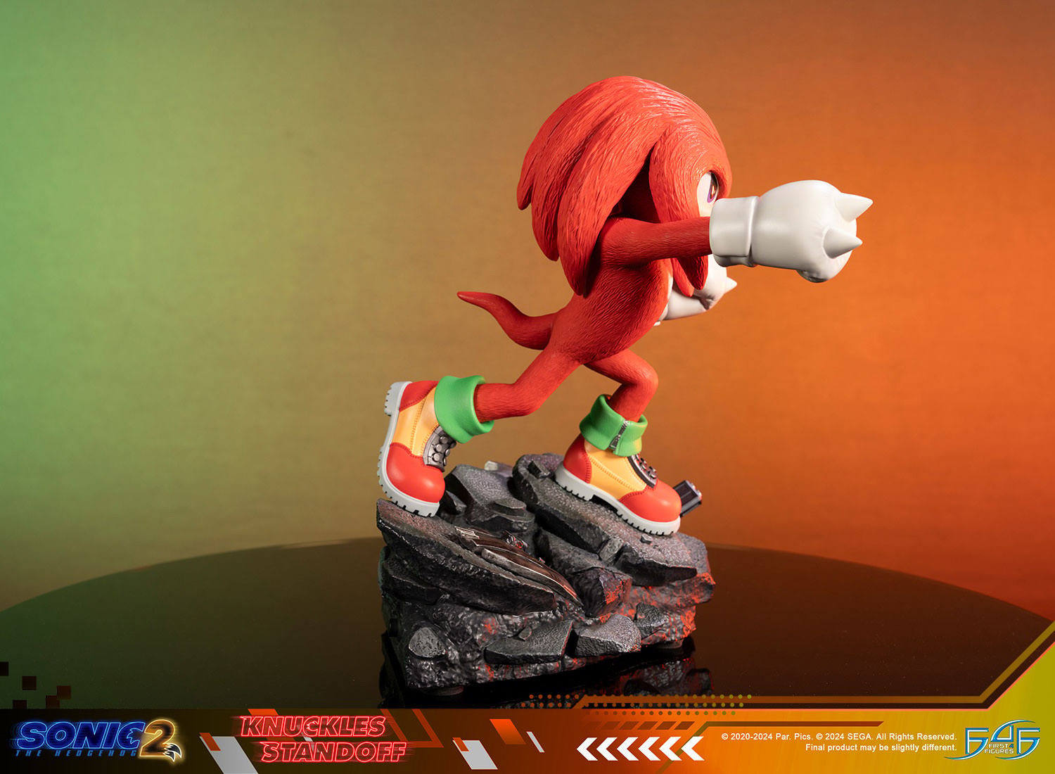 Sonic the Hedgehog Knuckles Standoff Statues  (Prototype Shown) View 10