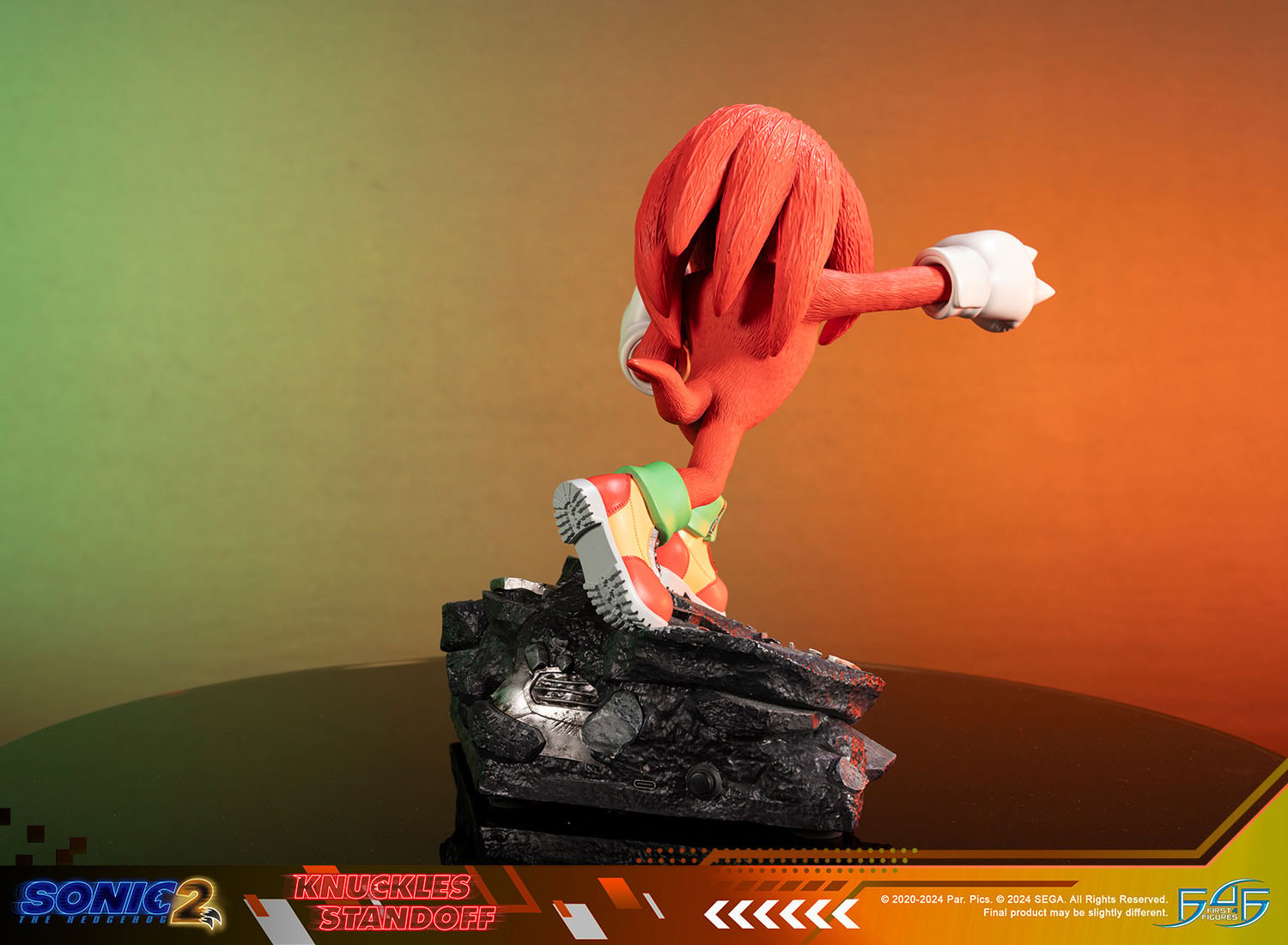 Sonic the Hedgehog Knuckles Standoff Statues  (Prototype Shown) View 11