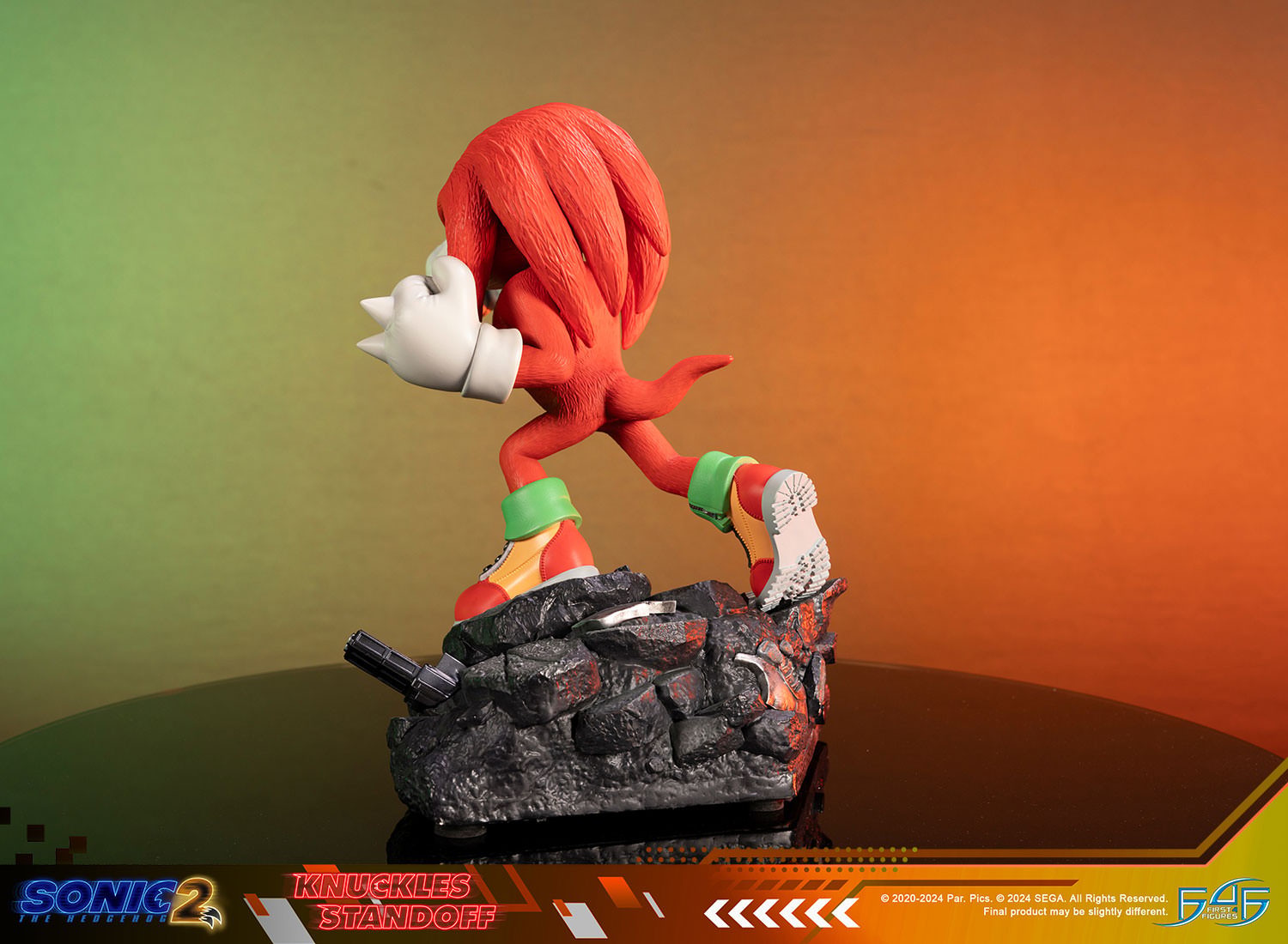 Sonic the Hedgehog Knuckles Standoff Statues  (Prototype Shown) View 13