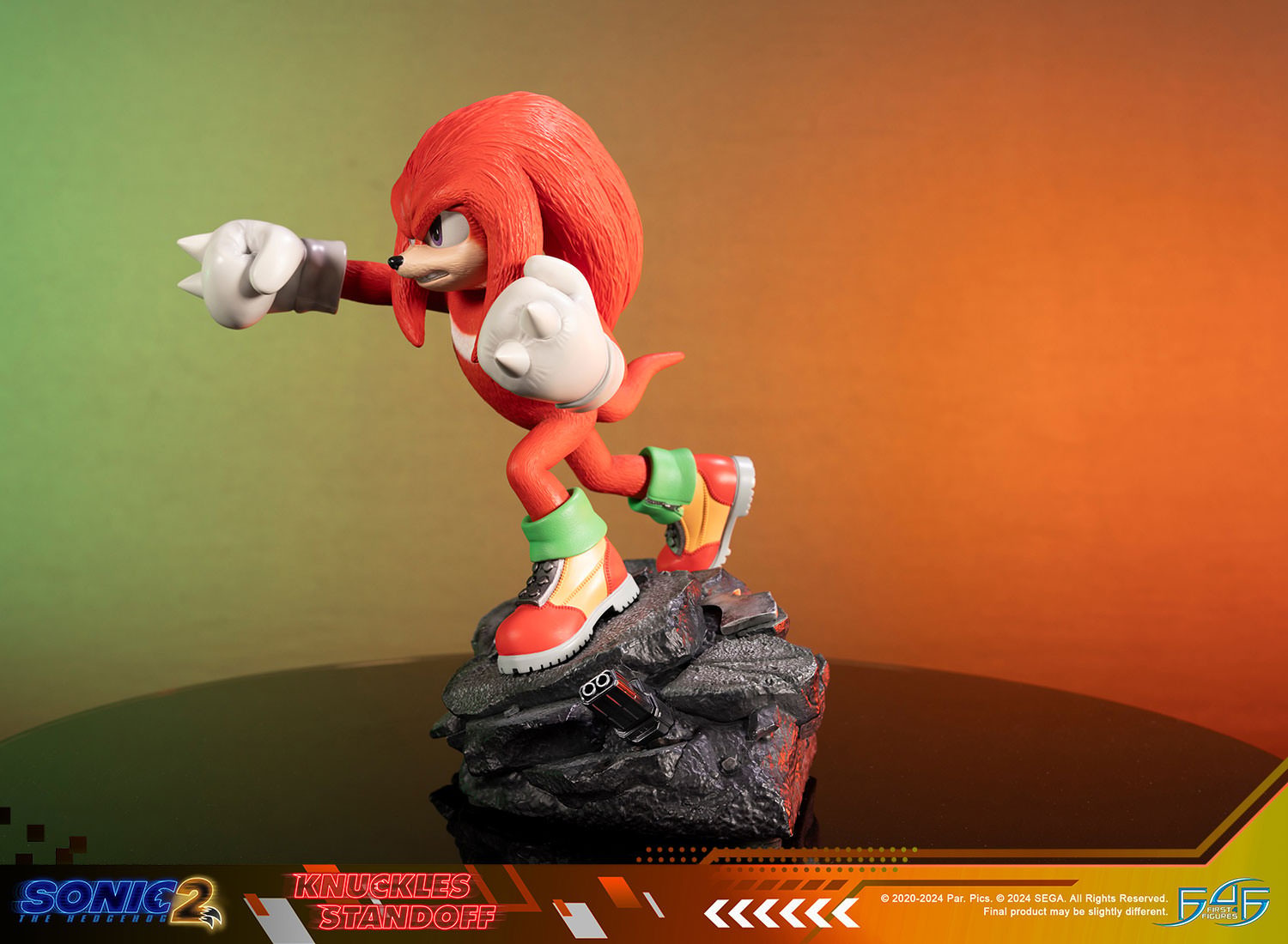 Sonic the Hedgehog Knuckles Standoff Statues  (Prototype Shown) View 14