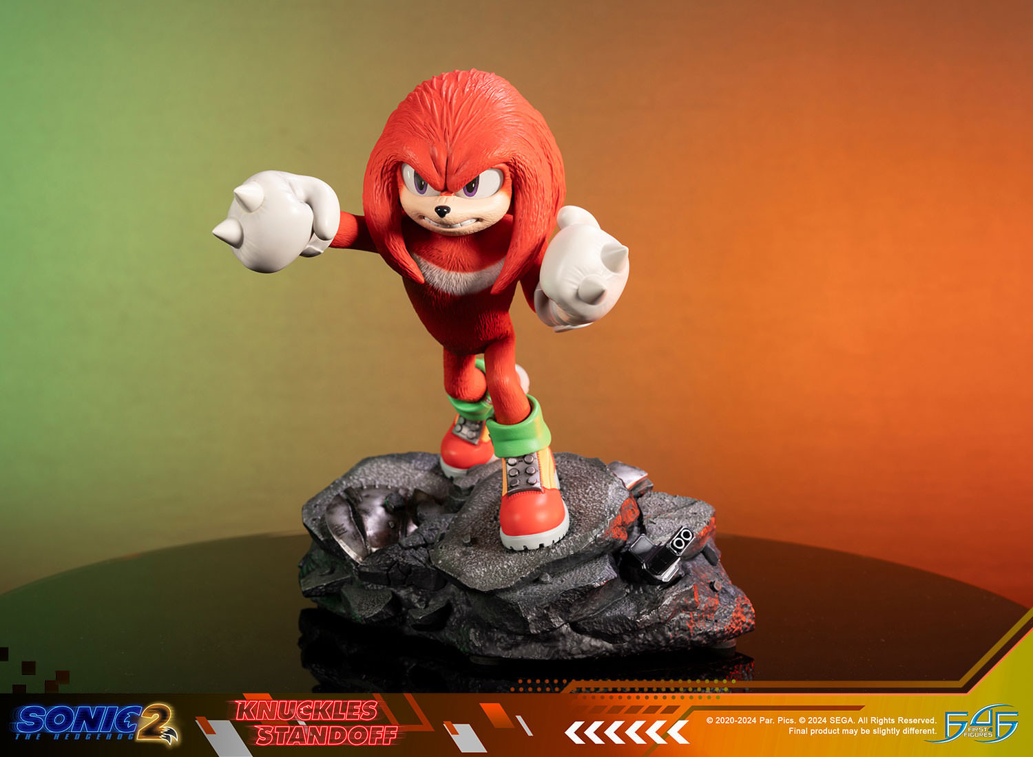 Sonic the Hedgehog Knuckles Standoff Statues  (Prototype Shown) View 15