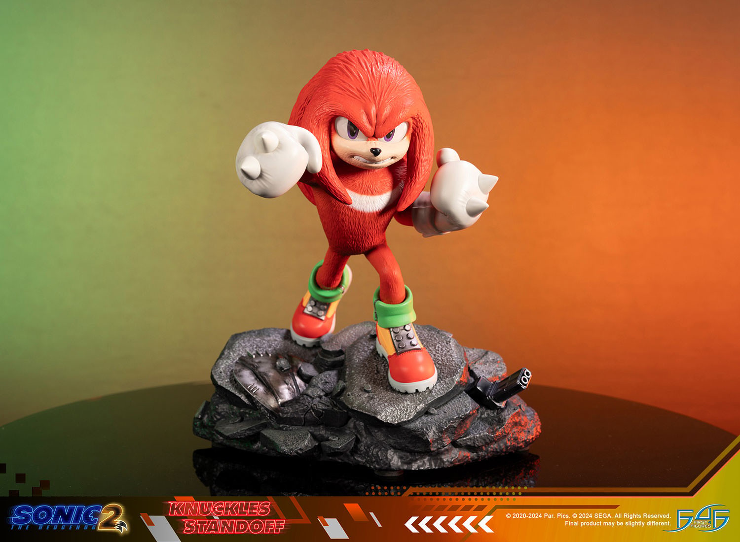Sonic the Hedgehog Knuckles Standoff Statues  (Prototype Shown) View 16