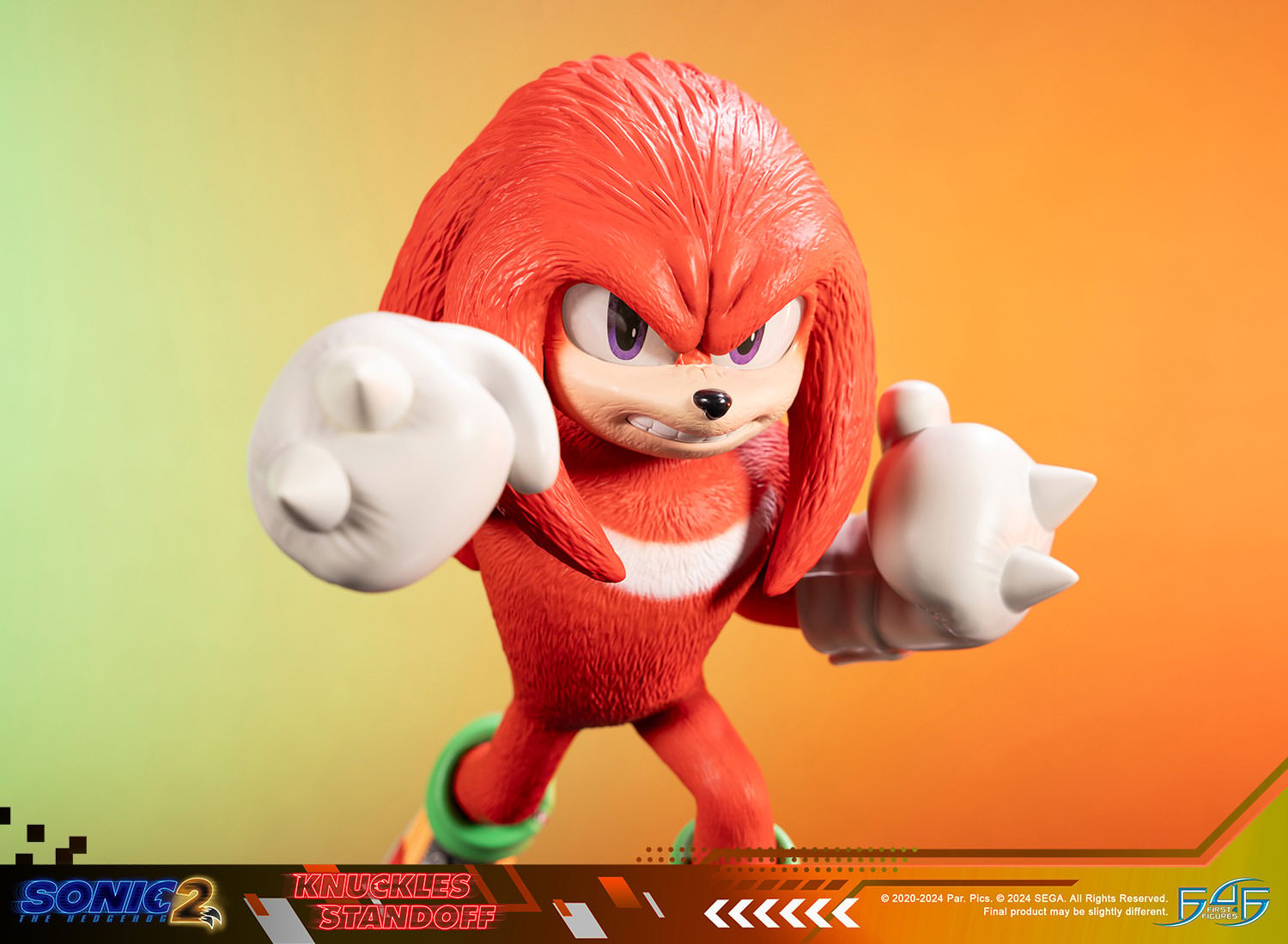 Sonic the Hedgehog Knuckles Standoff Statues  (Prototype Shown) View 17