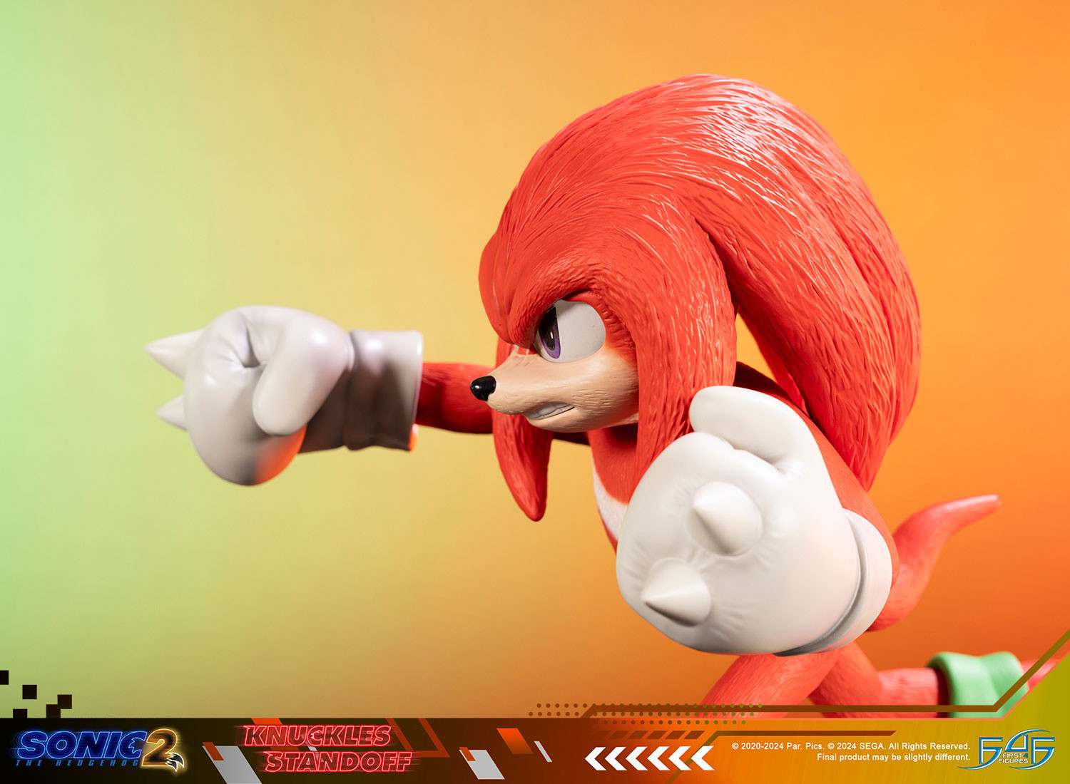 Sonic the Hedgehog Knuckles Standoff Statues  (Prototype Shown) View 18