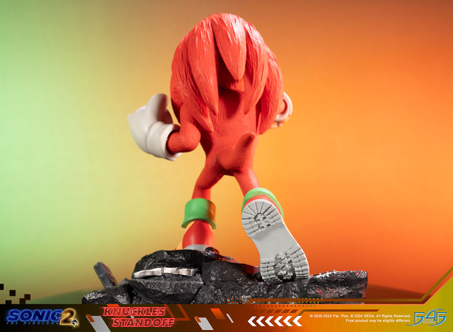Sonic the Hedgehog Knuckles Standoff Statues  (Prototype Shown) View 20