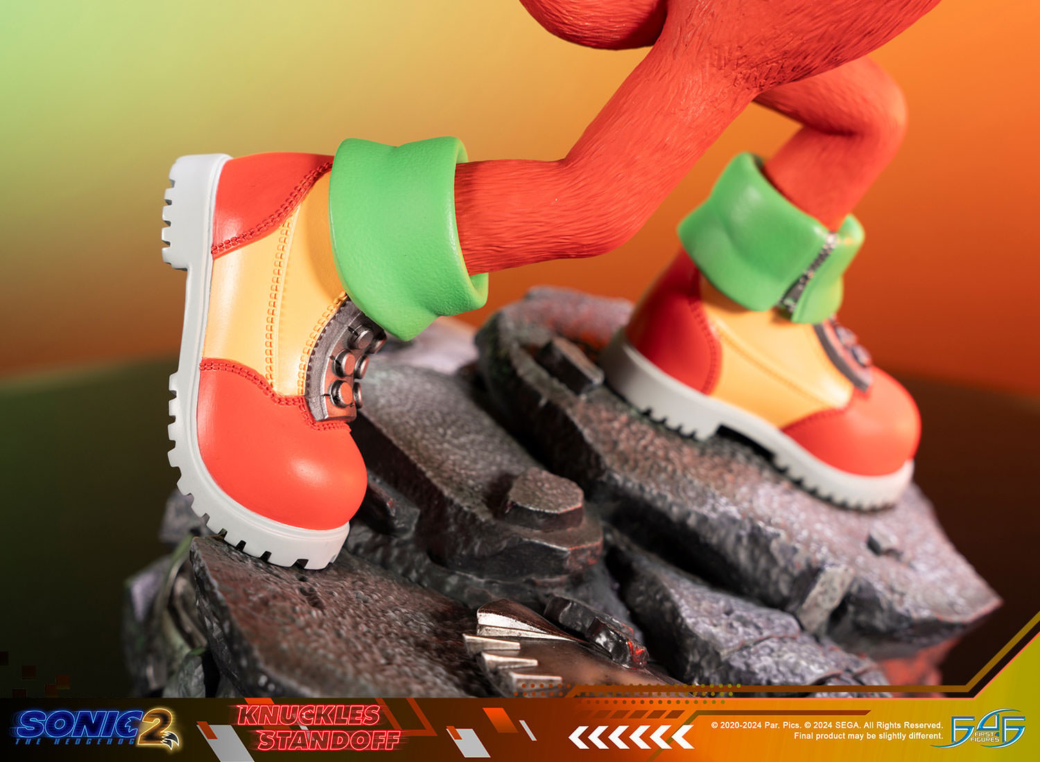 Sonic the Hedgehog Knuckles Standoff Statues  (Prototype Shown) View 21