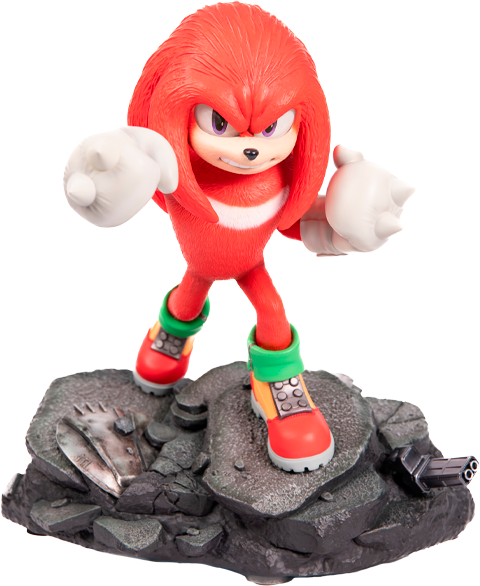Sonic the Hedgehog Knuckles Standoff Statues  (Prototype Shown) View 26