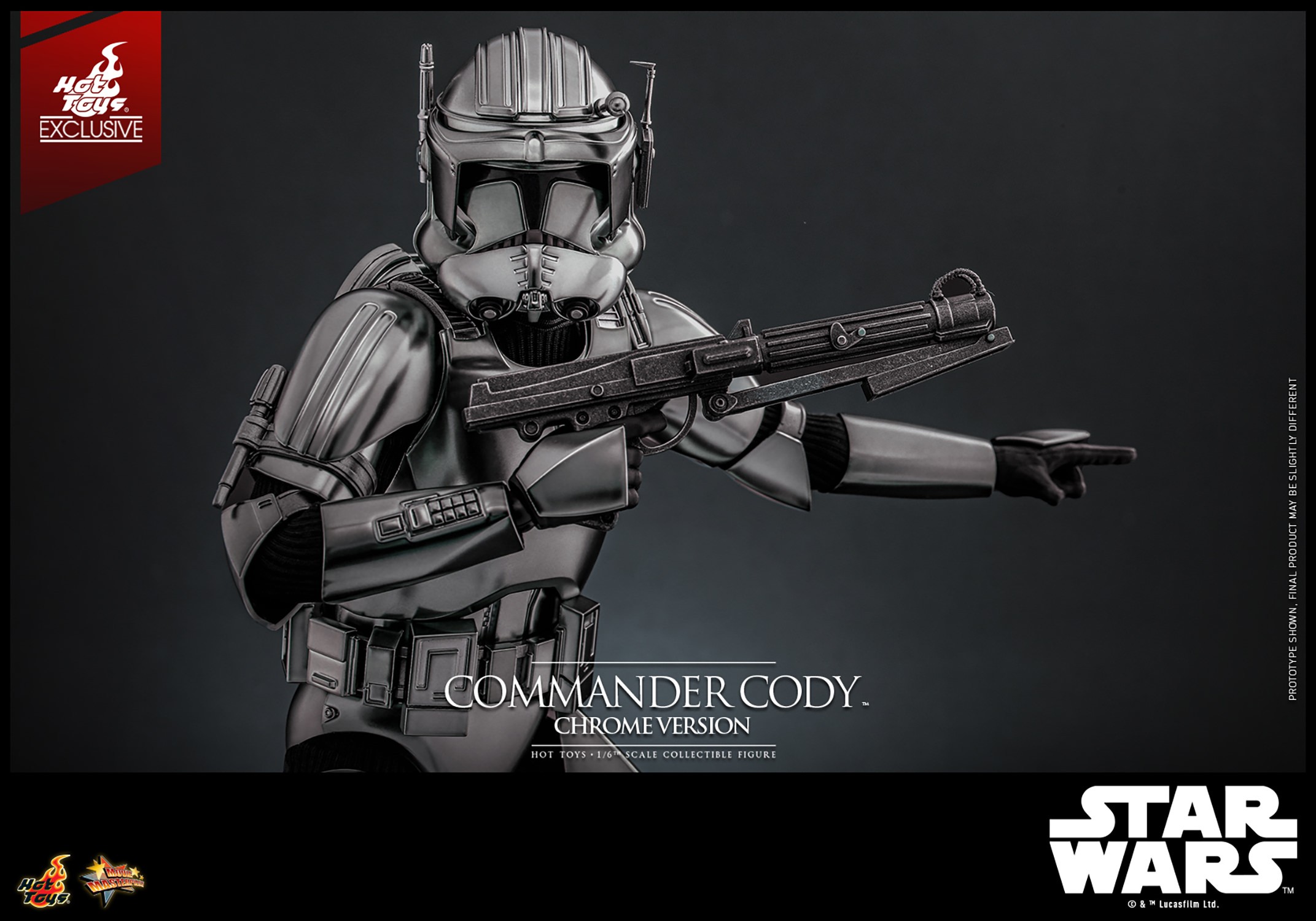Star Wars Commander Cody™ (Chrome Version) Sixth Scale Figure  (Prototype Shown) View 13