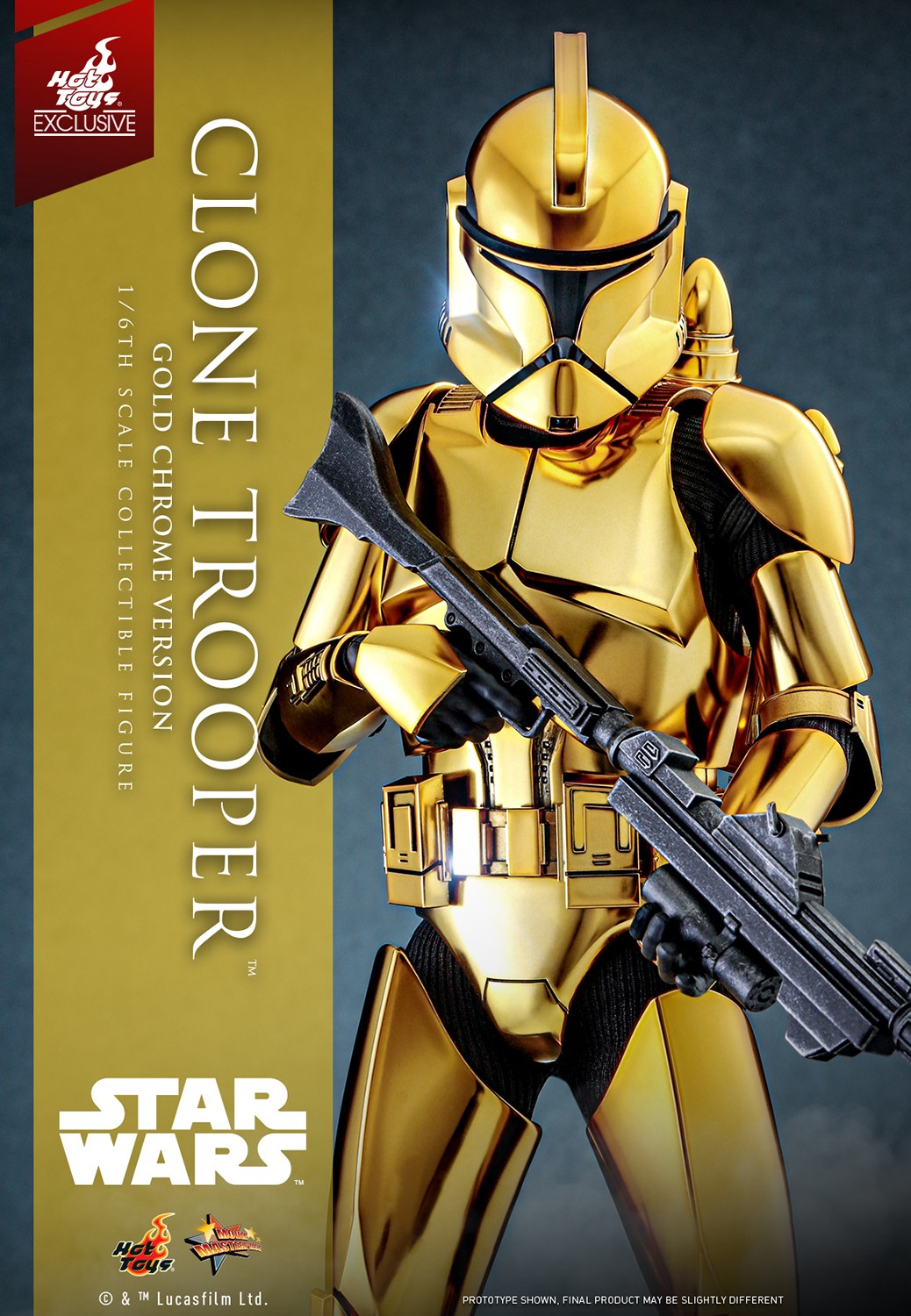 【待望★】 Clone Trooper™ by Figure Scale Sixth Version) Chrome (Gold アメコミ