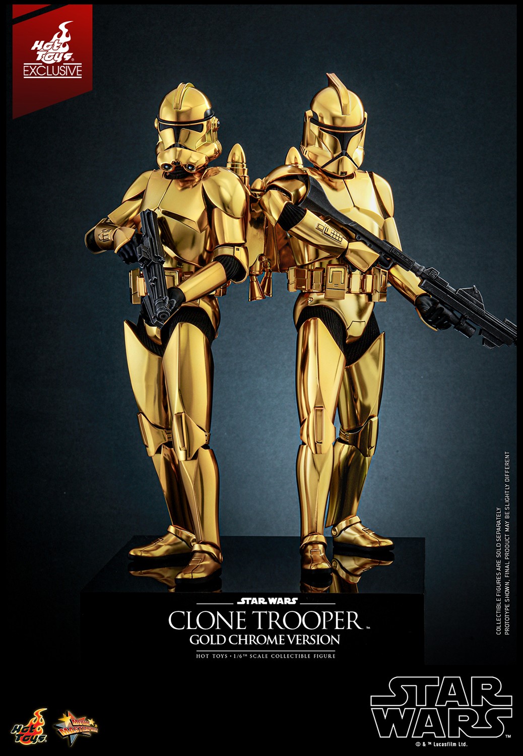 高速配送 Clone Trooper™ (Gold Chrome Version) Sixth Scale Figure by アメコミ