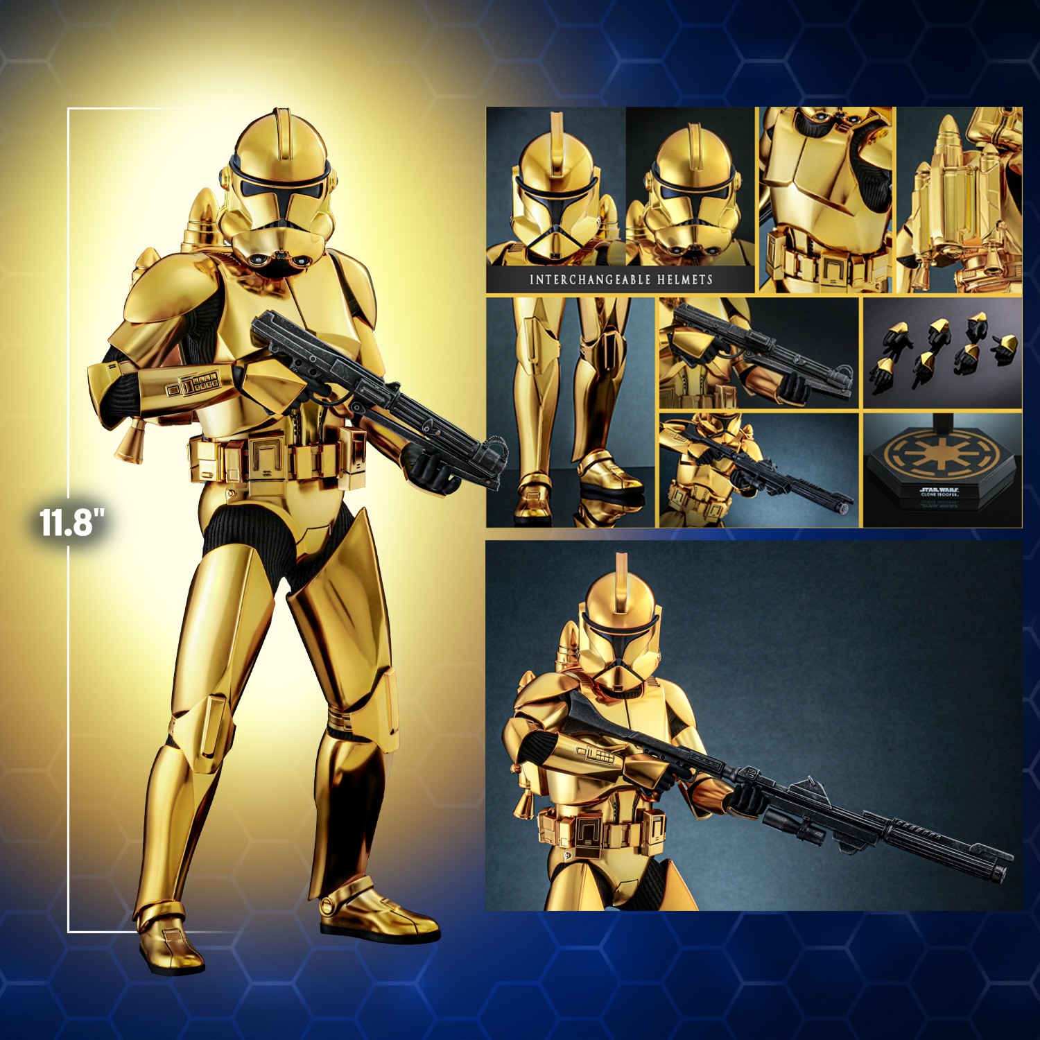 Clone Trooper™ (Gold Chrome Version) Sixth Scale Figure by