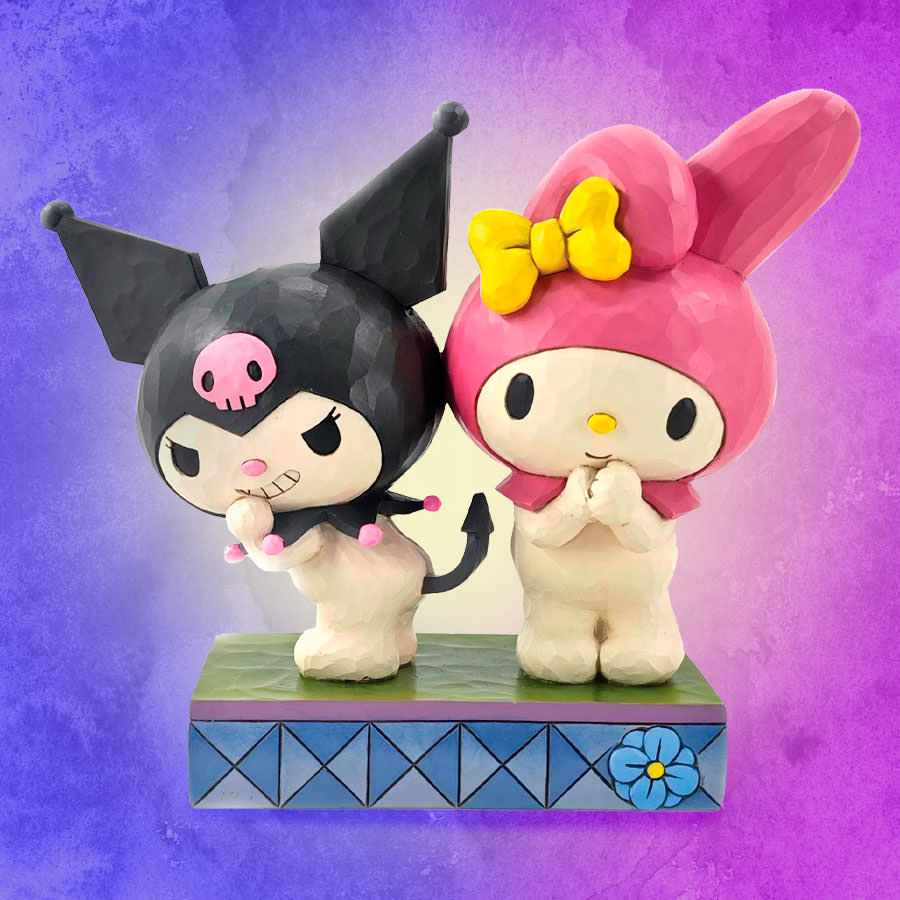 Sanrio Kuromi and My Melody Figurine  (Prototype Shown) View 1