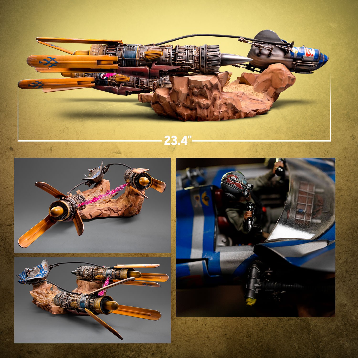 Anakin’s Pod Racer Demi Art Scale 1:20 Statue by Iron Studios ...