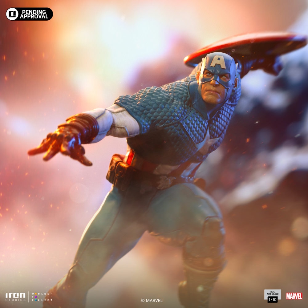 Captain America Art Scale 1:10 Statue by Iron Studios | Sideshow
