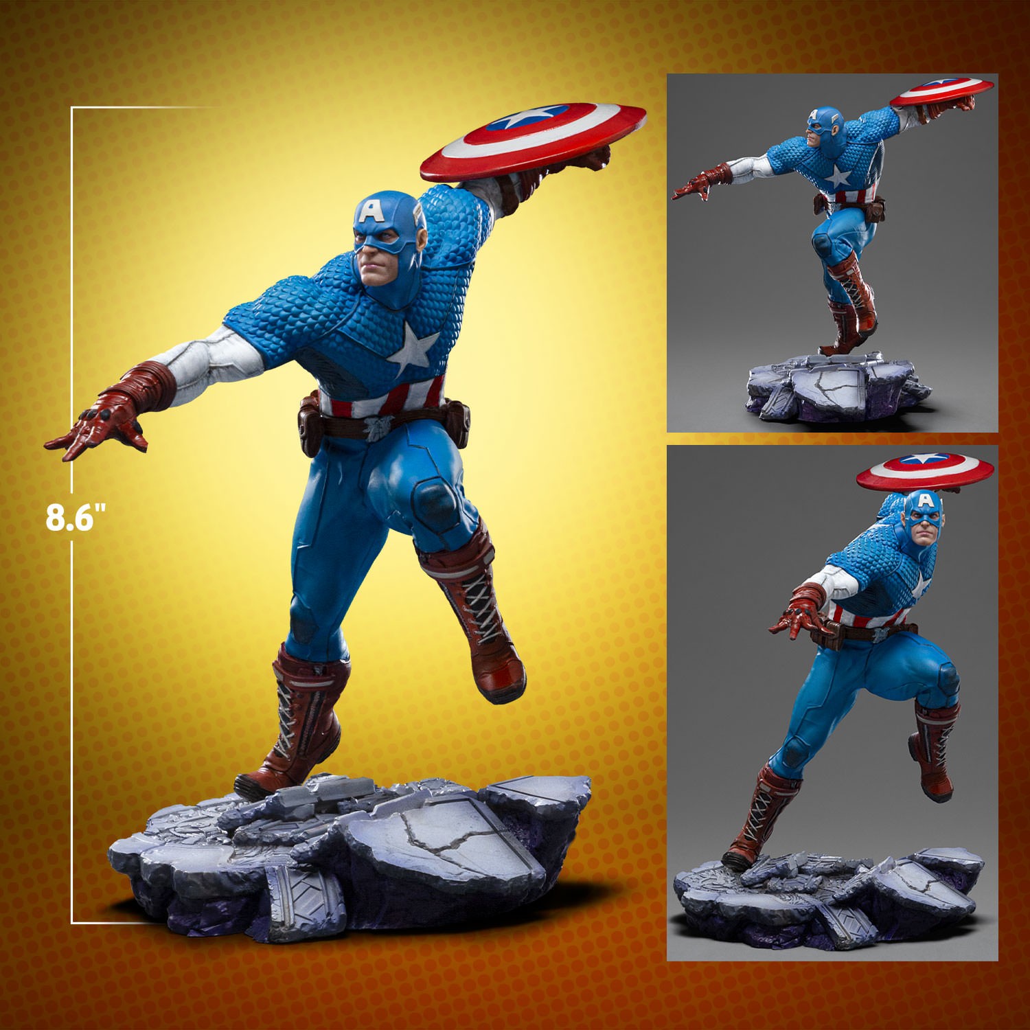 Captain America Art Scale 1:10 Statue by Iron Studios | Sideshow