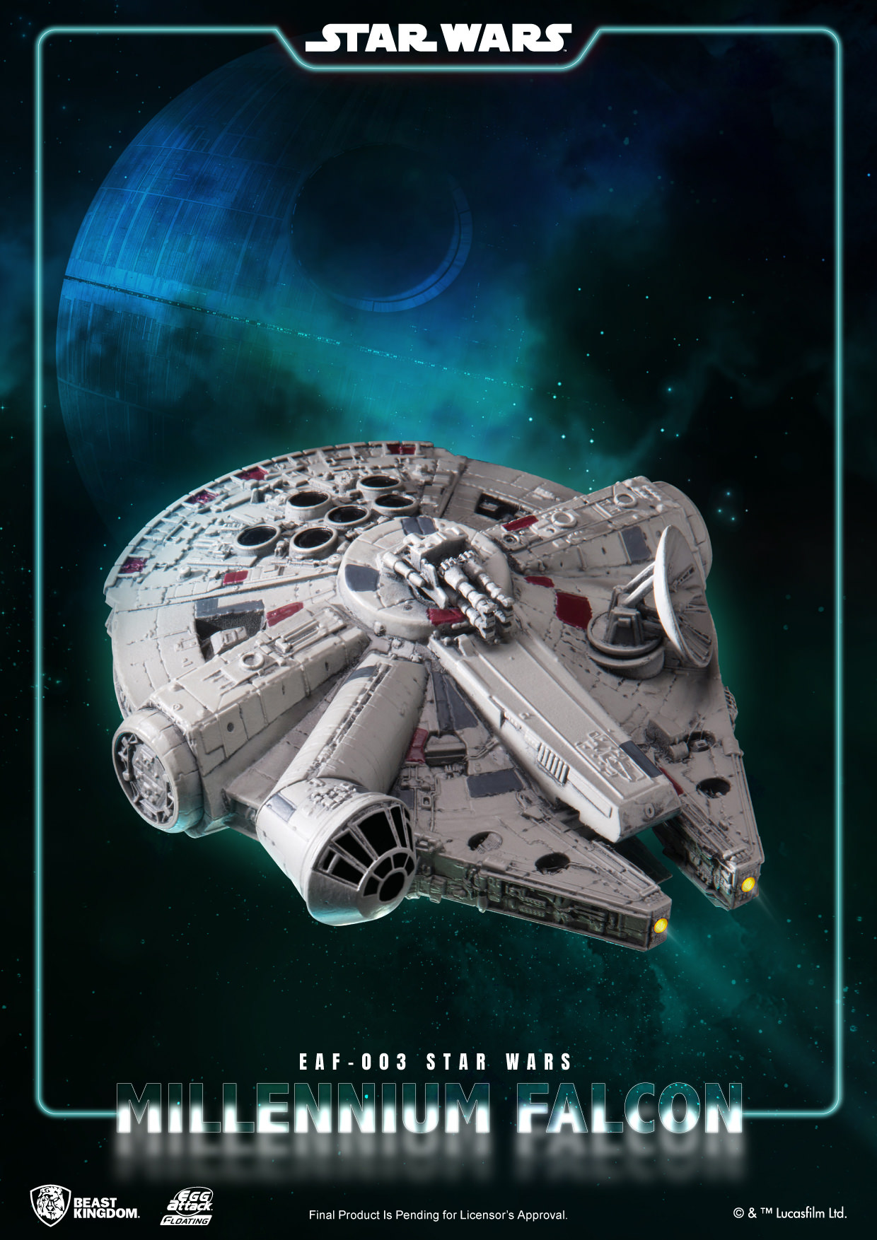 Millennium Falcon Maglev Floating Collectible Figure Sideshow