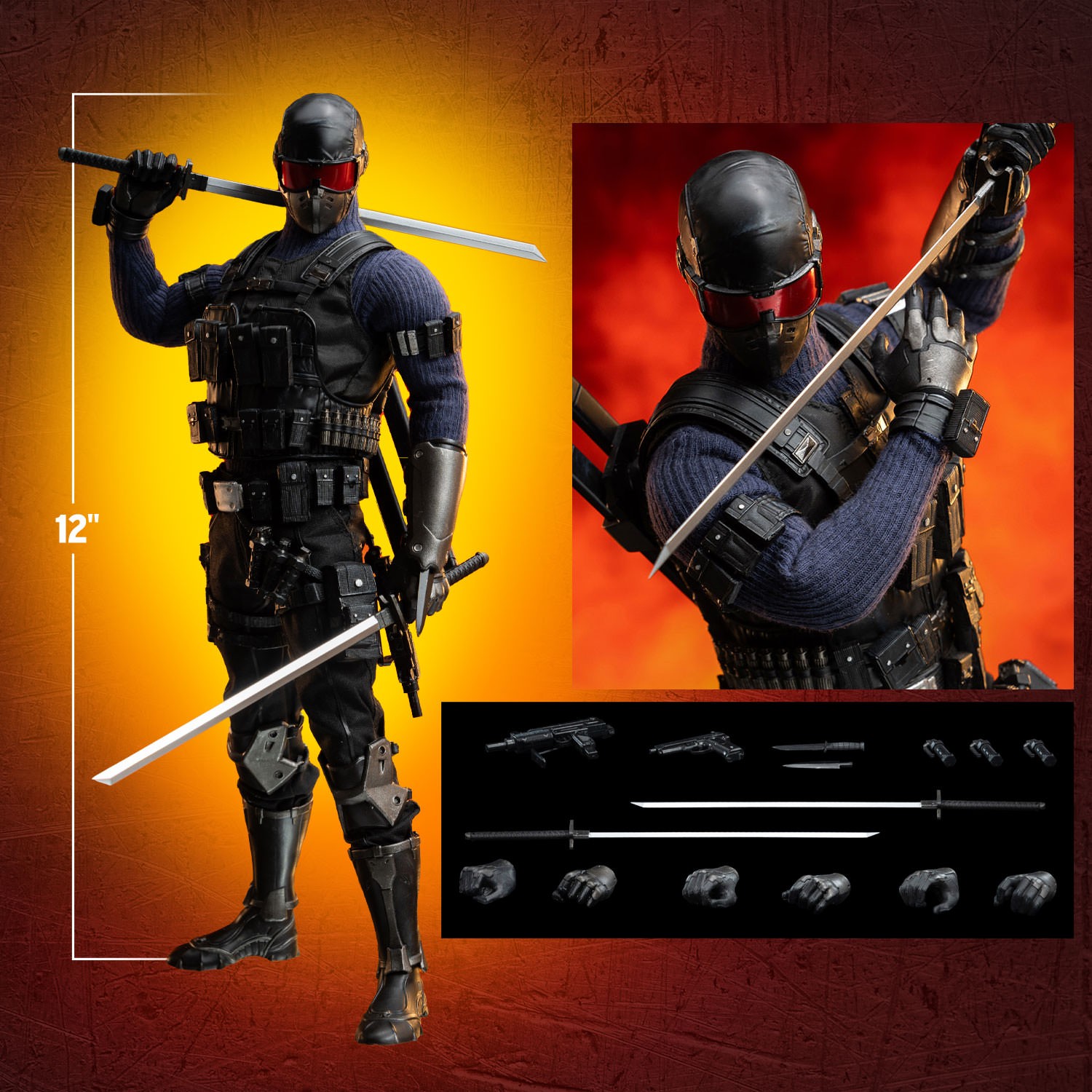 クラシック Eyes Snake Commando Sixth Threezero by Figure Scale ミリタリー